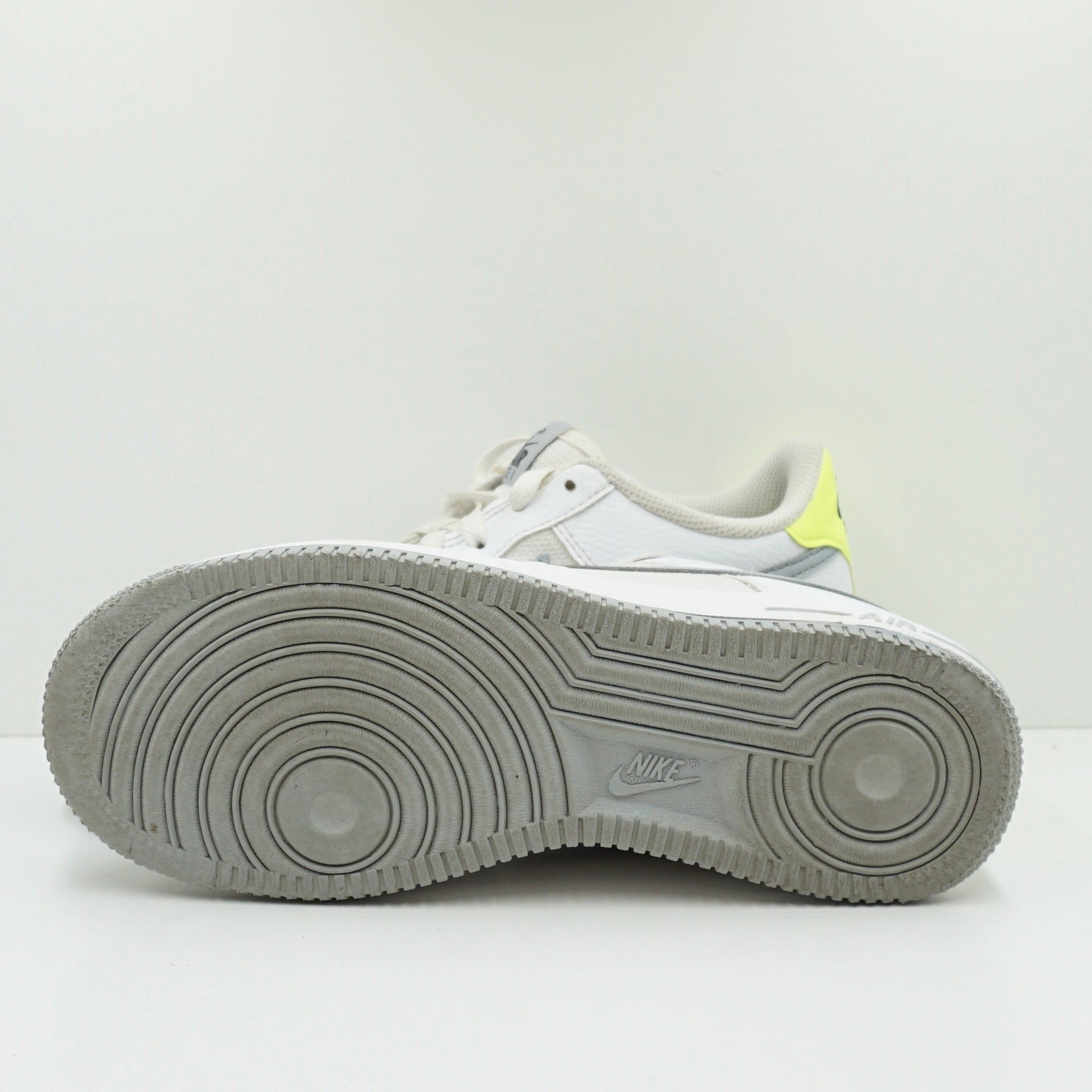 Nike Air Force 1 White Wolf Grey Volt (GS)
