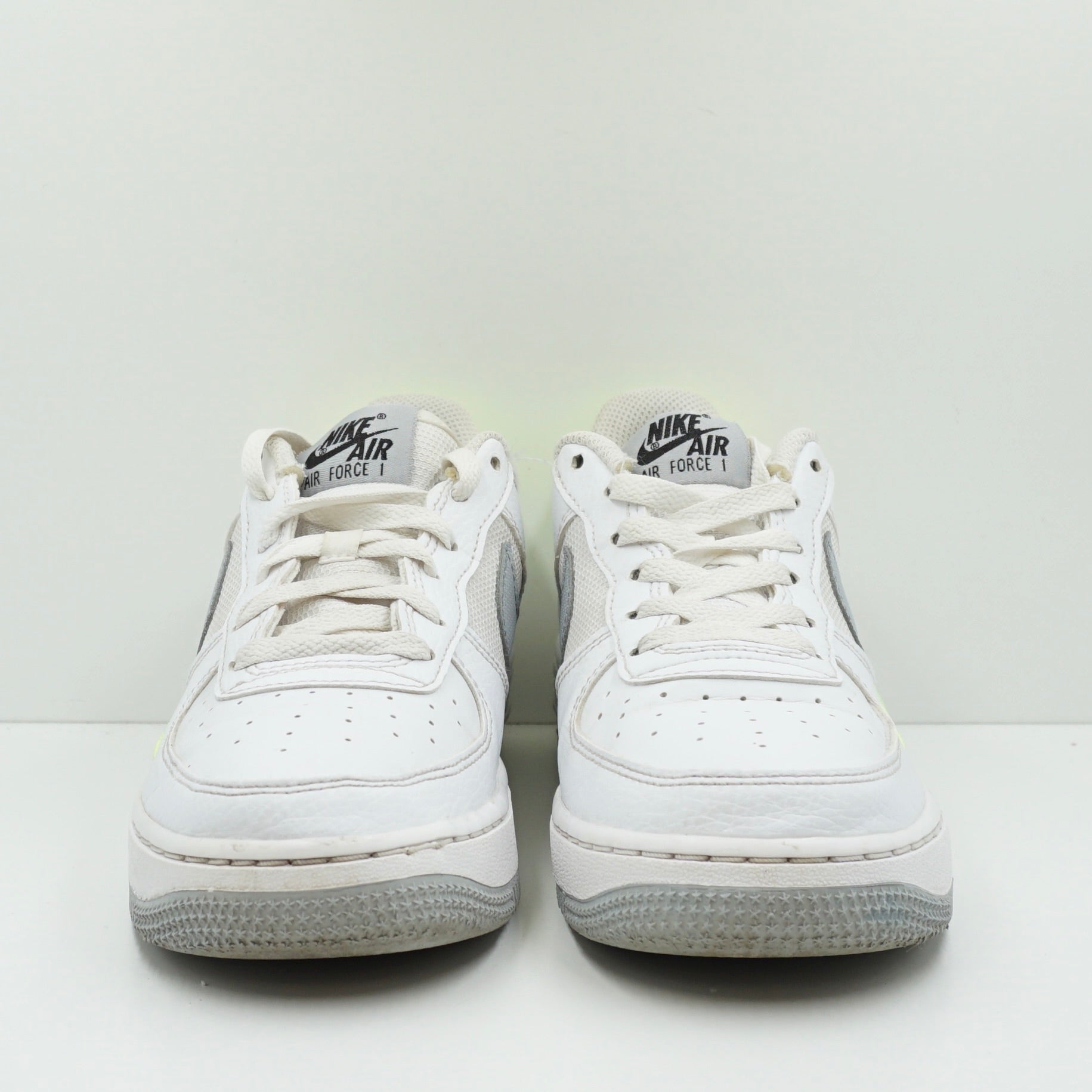 Nike Air Force 1 White Wolf Grey Volt (GS)