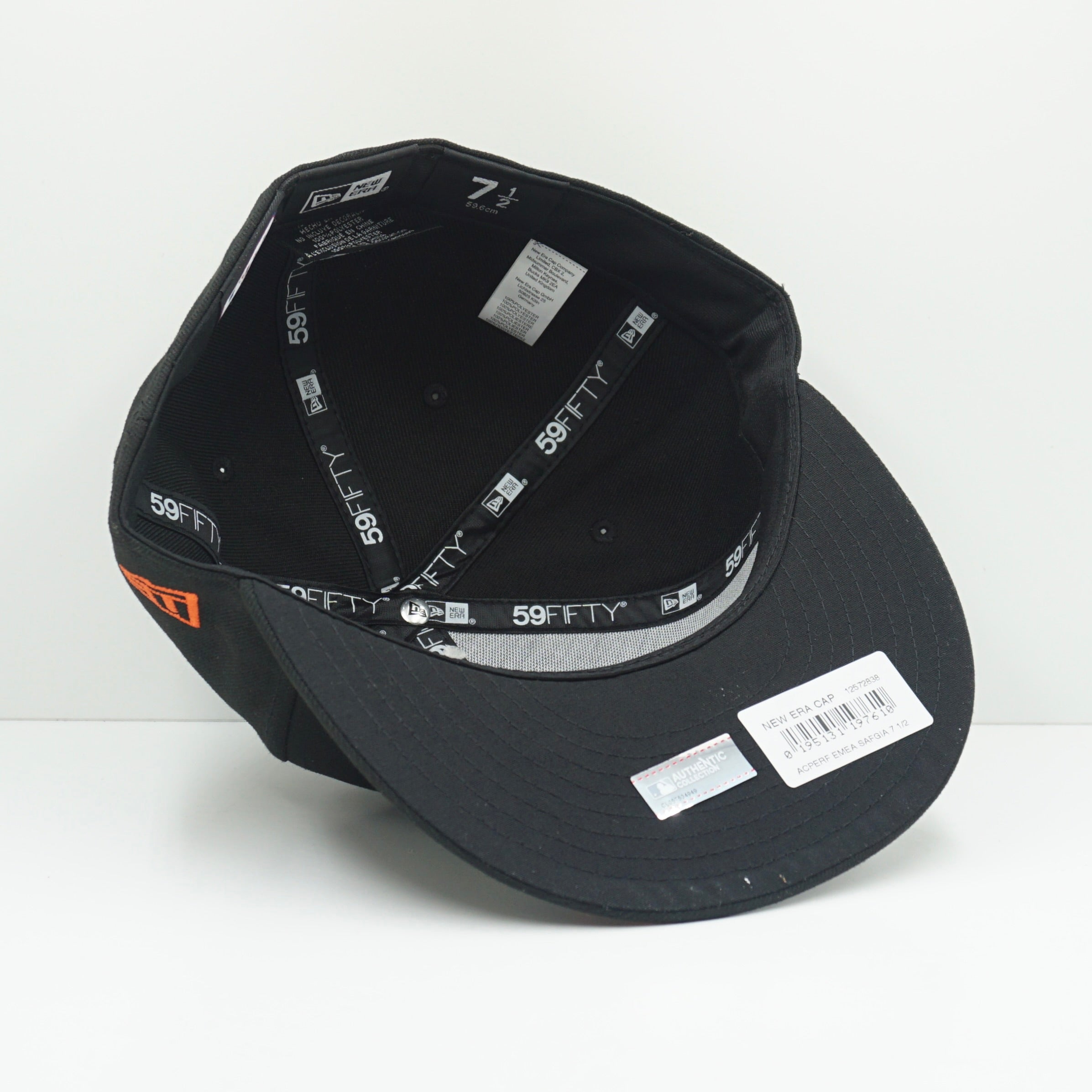 New Era San Fransisco Giants Black Orange Fitted Cap