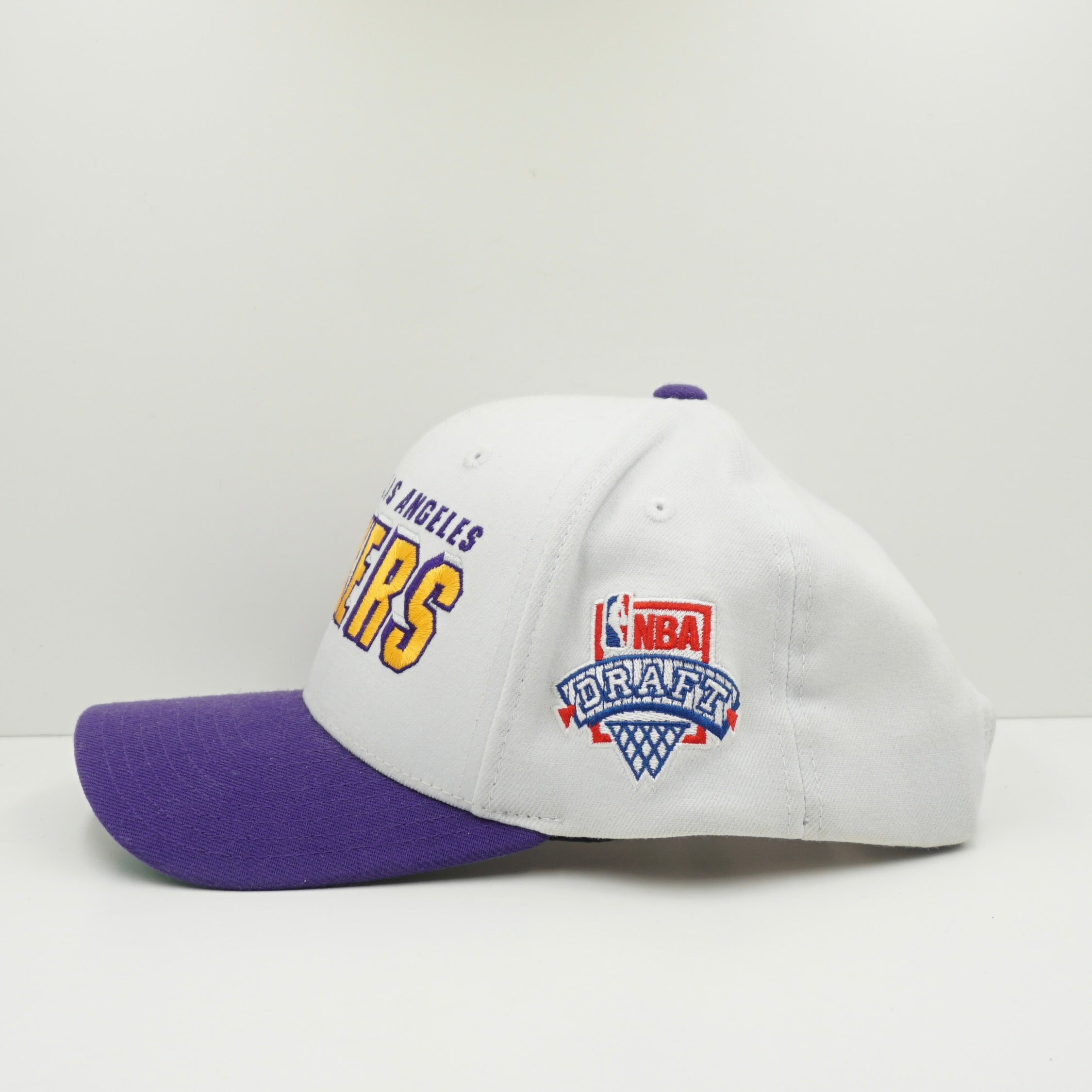 Mitchell & Ness Los Angeles Lakers White Purple Snapback Cap