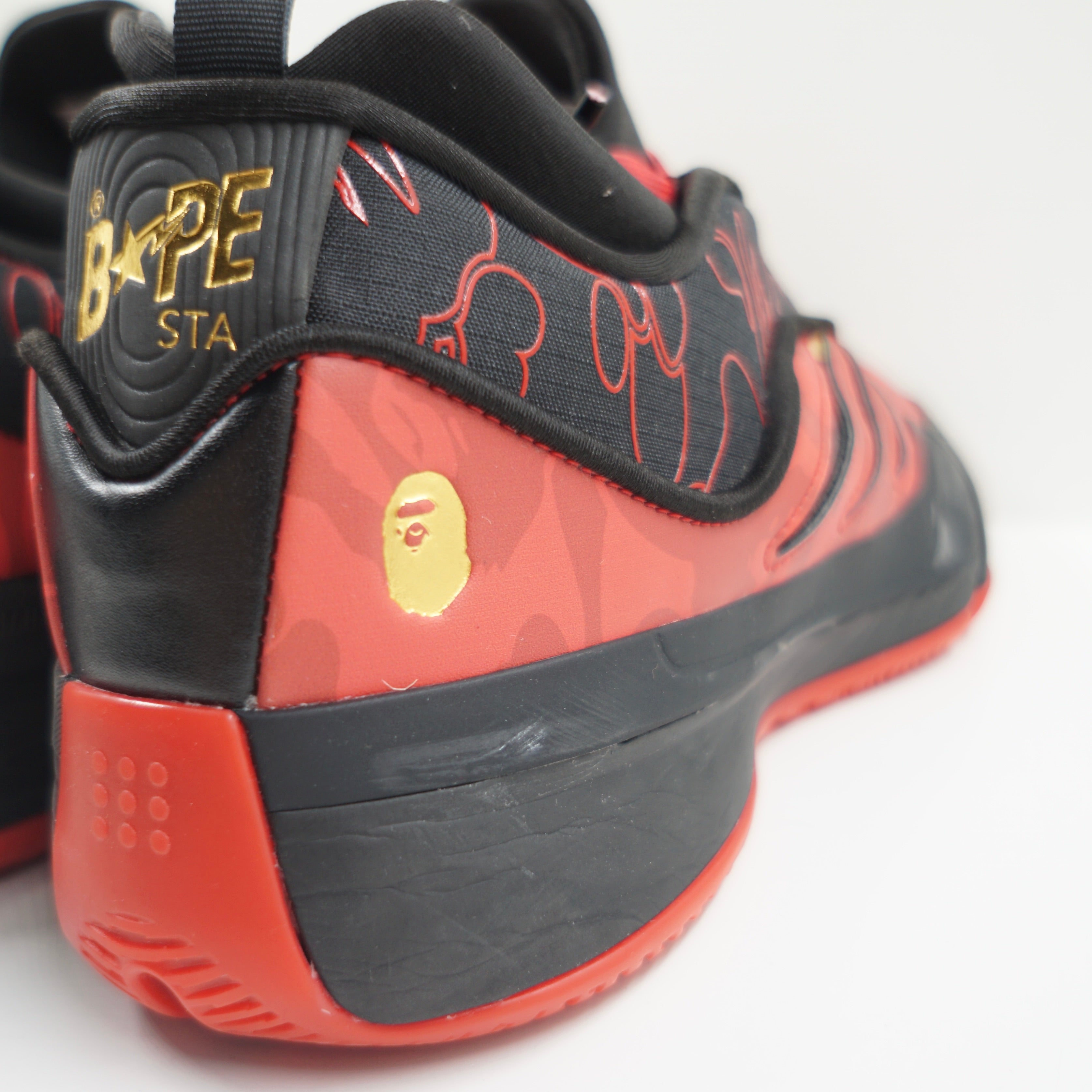 Adidas Dame 9 Bape Black Red