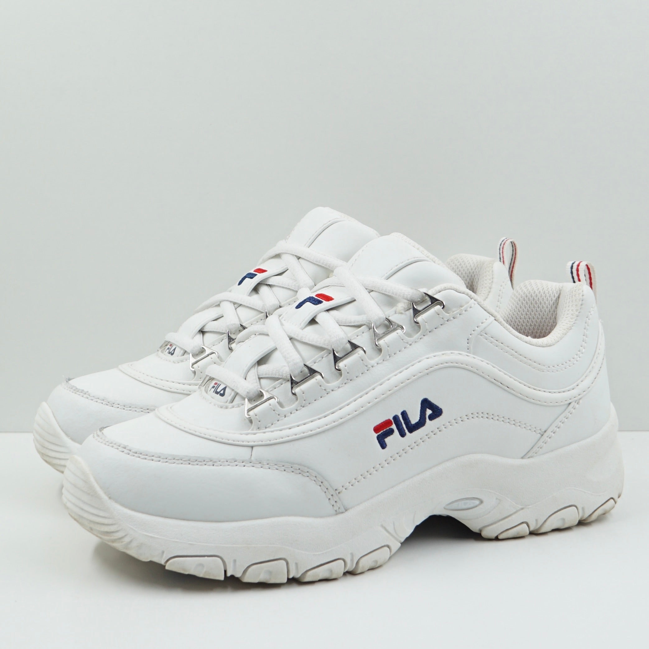 Fila White Leather Strada Tennis