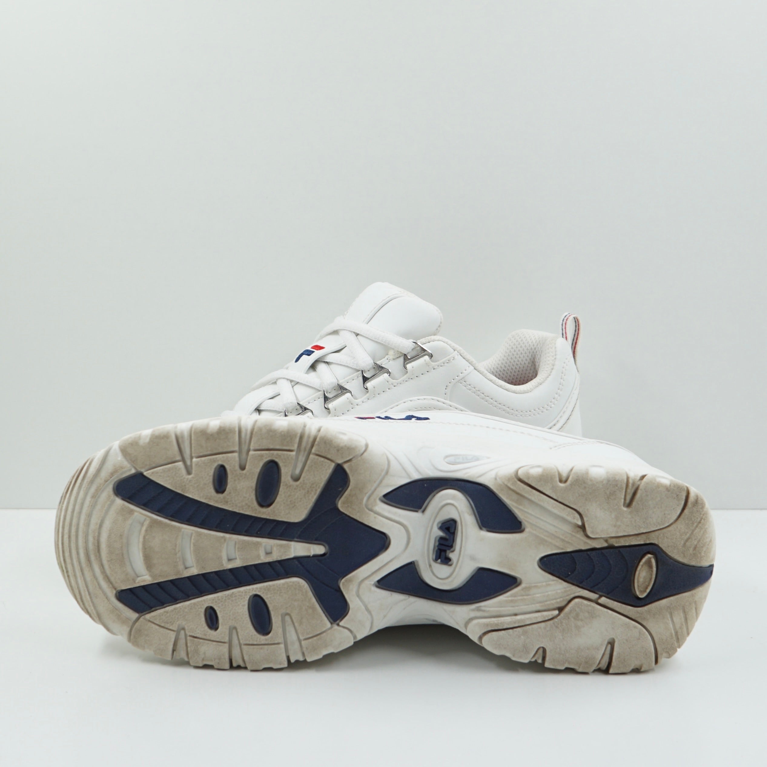 Fila White Leather Strada Tennis