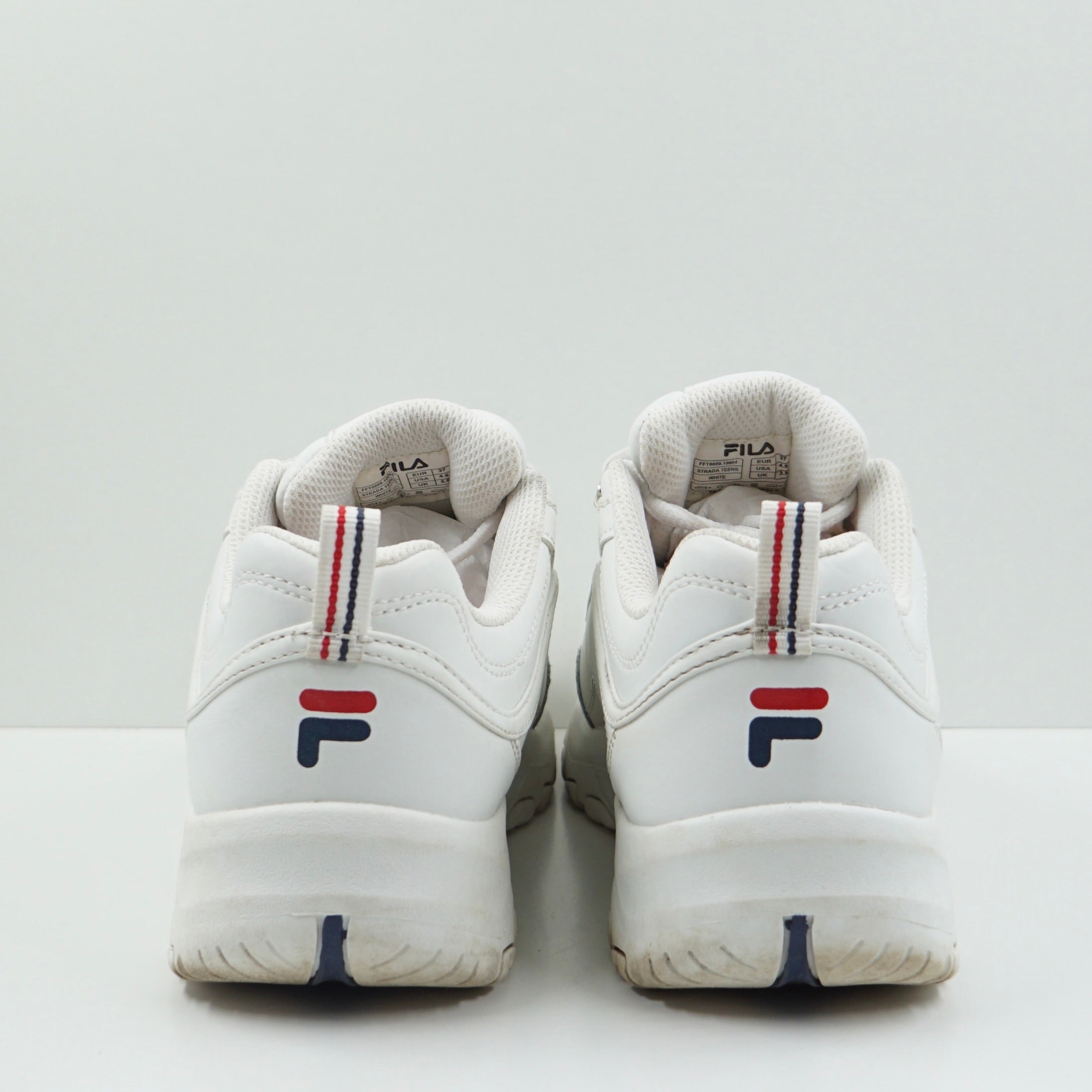 Fila White Leather Strada Tennis