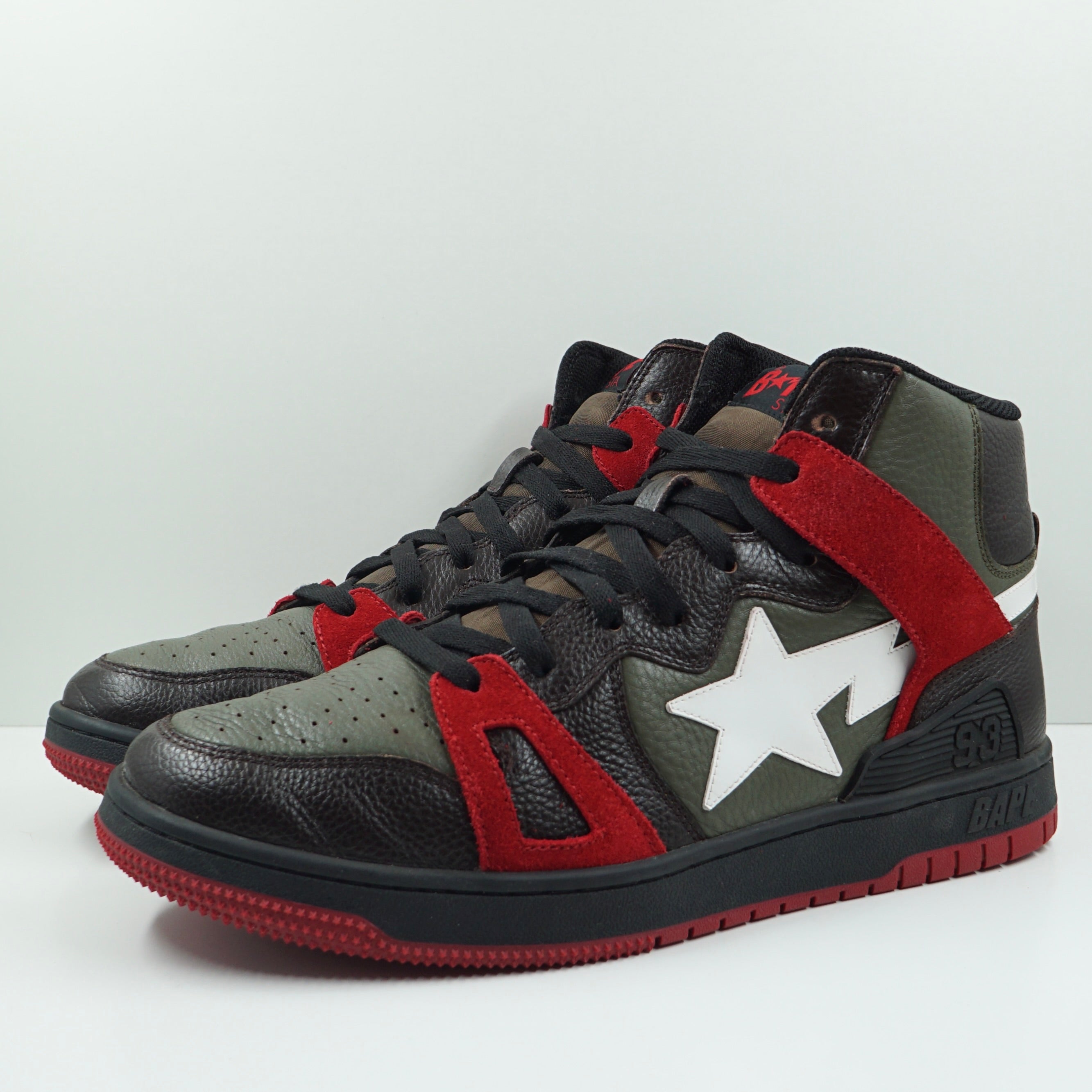 A Bathing Ape Bape Sta 93 Hi Khaki Green