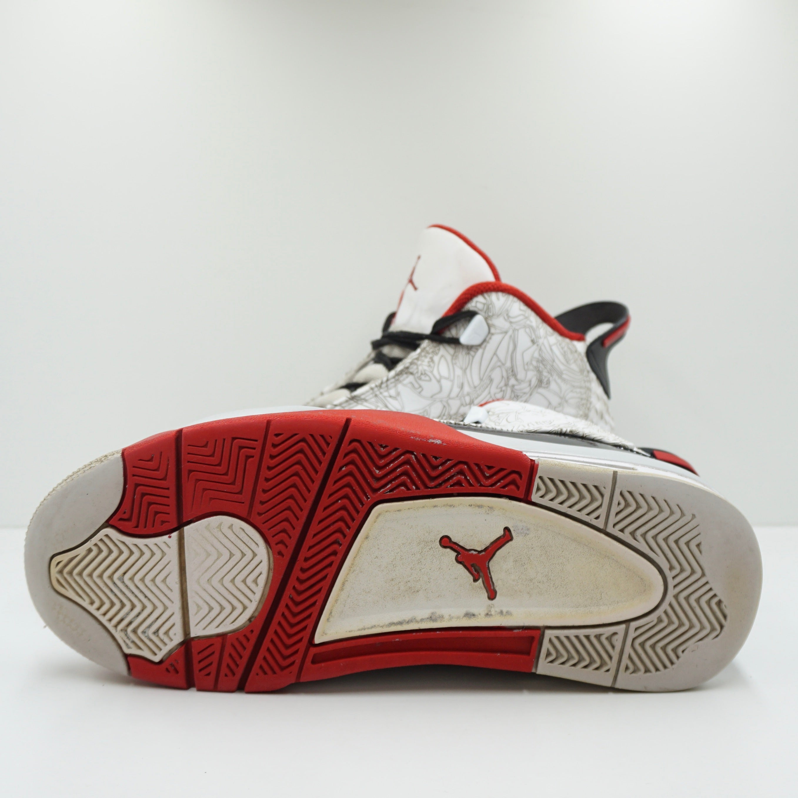 Jordan Dub Zero White Varsity Red