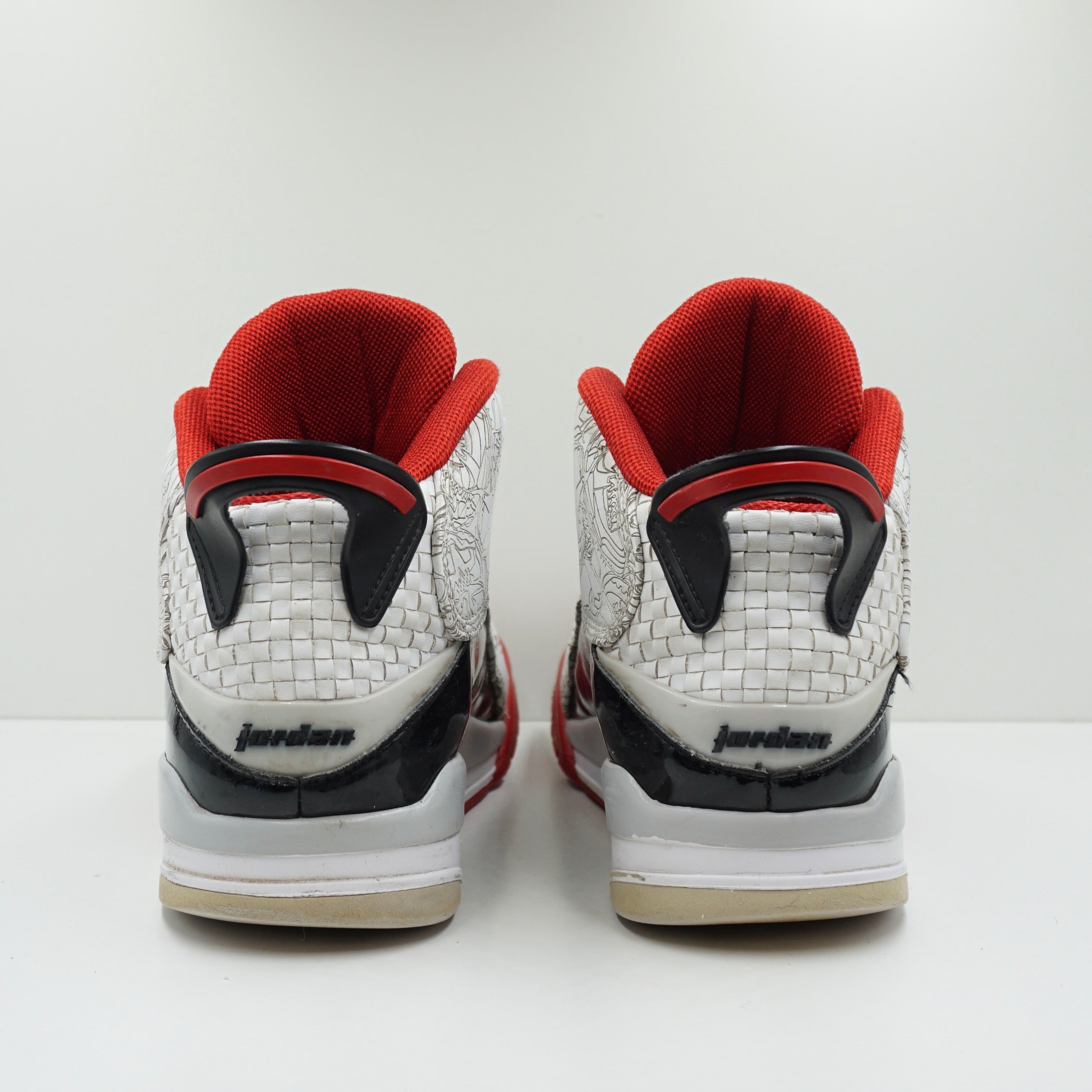 Jordan Dub Zero White Varsity Red