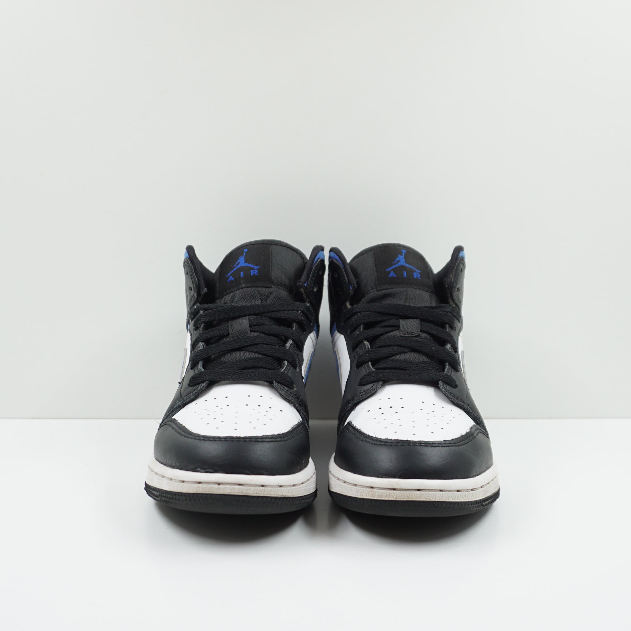 Jordan 1 Mid White Black Racer Blue (GS)