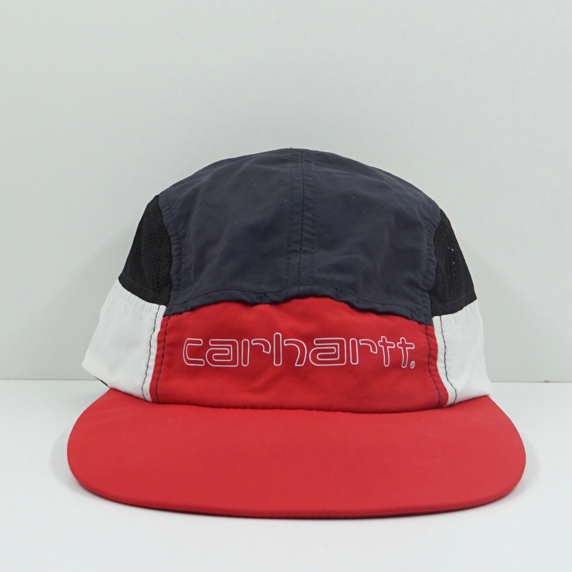 Carhartt WIP Terrace Red Navy White 5 Panel Adjustable Cap