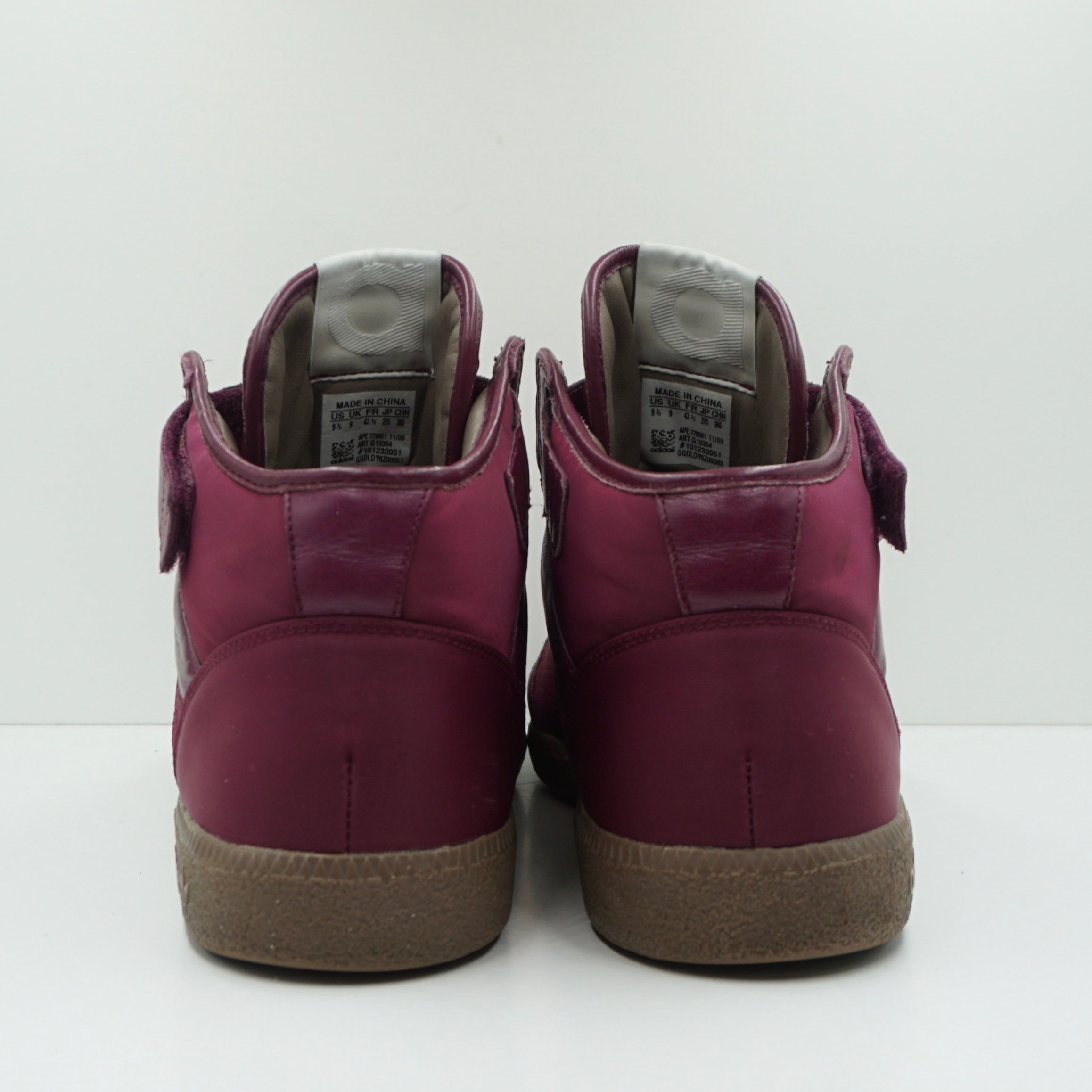 Adidas Originals Burgundy Nylon High Top