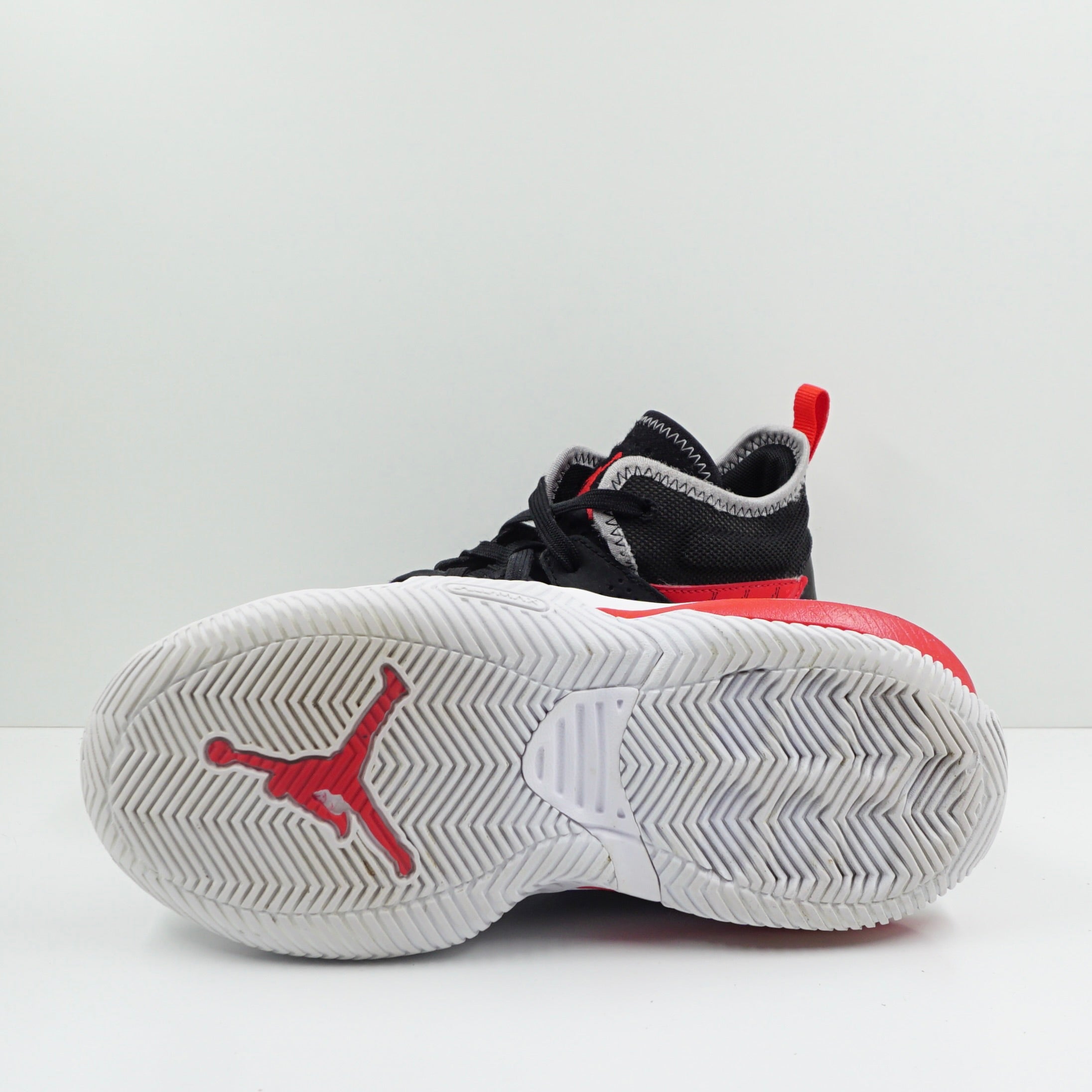 Jordan Stay Loyal 2 Black University Red Wolf Grey White (GS)