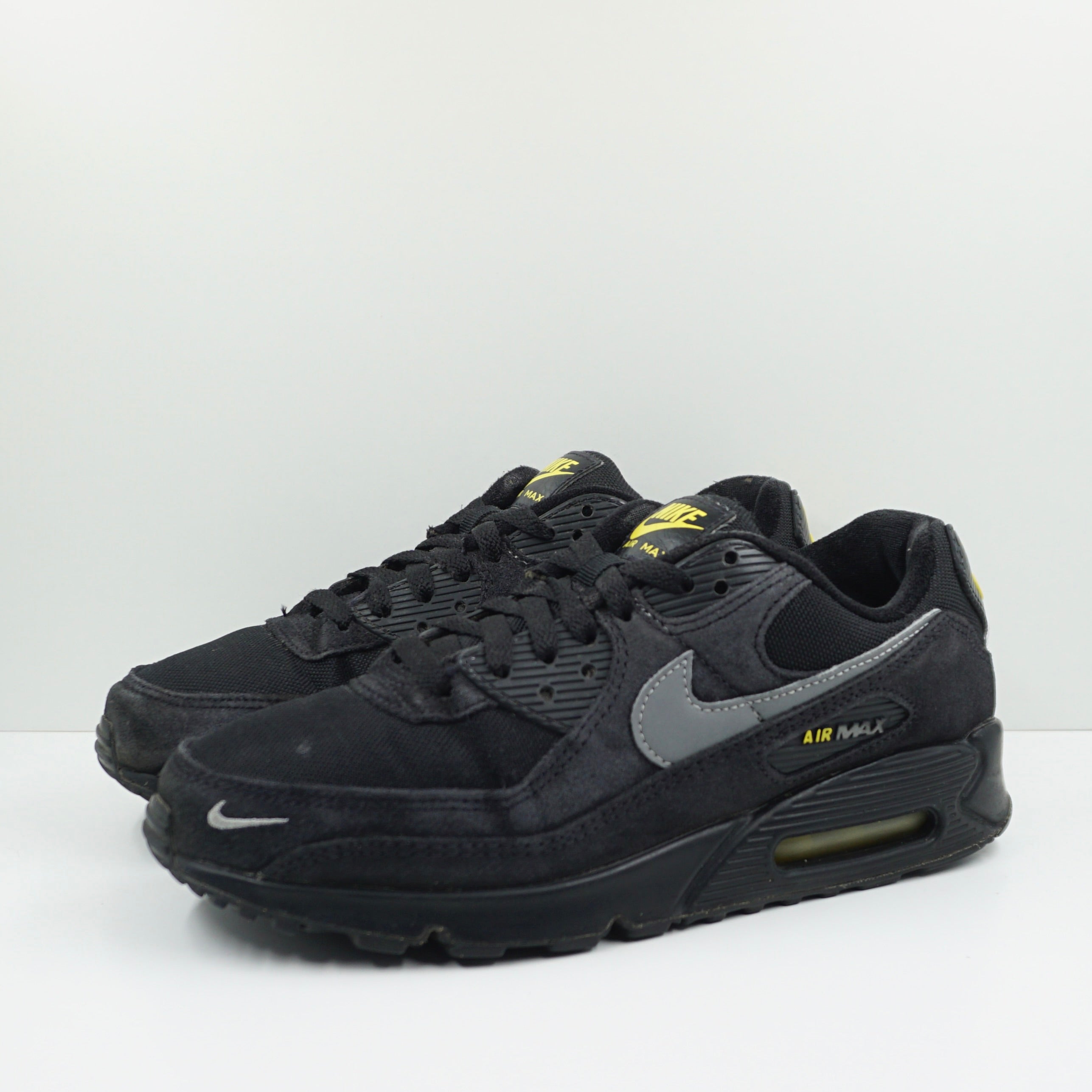Nike Air Max 90 Black Yellow Strike Metallic Cool Grey