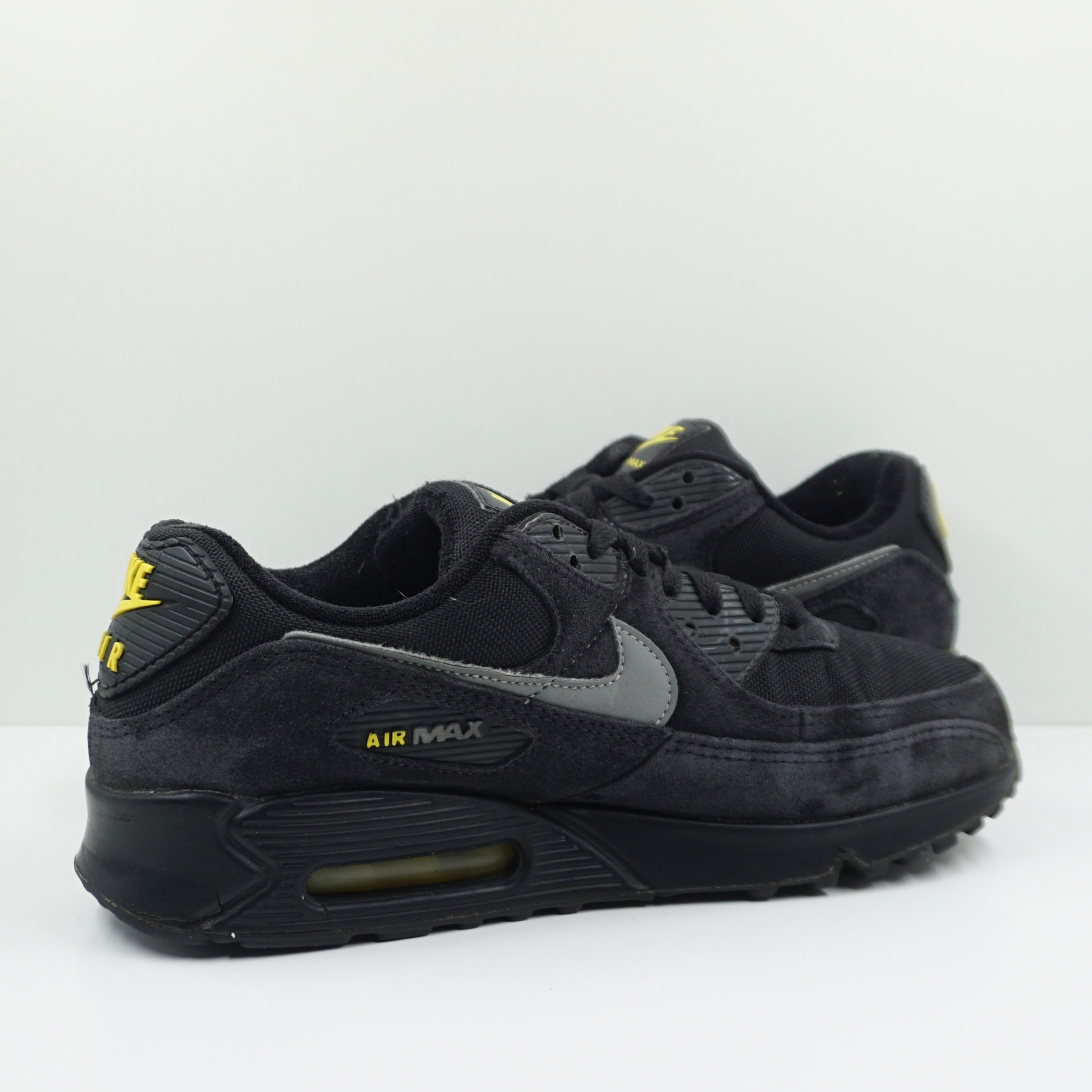 Nike Air Max 90 Black Yellow Strike Metallic Cool Grey