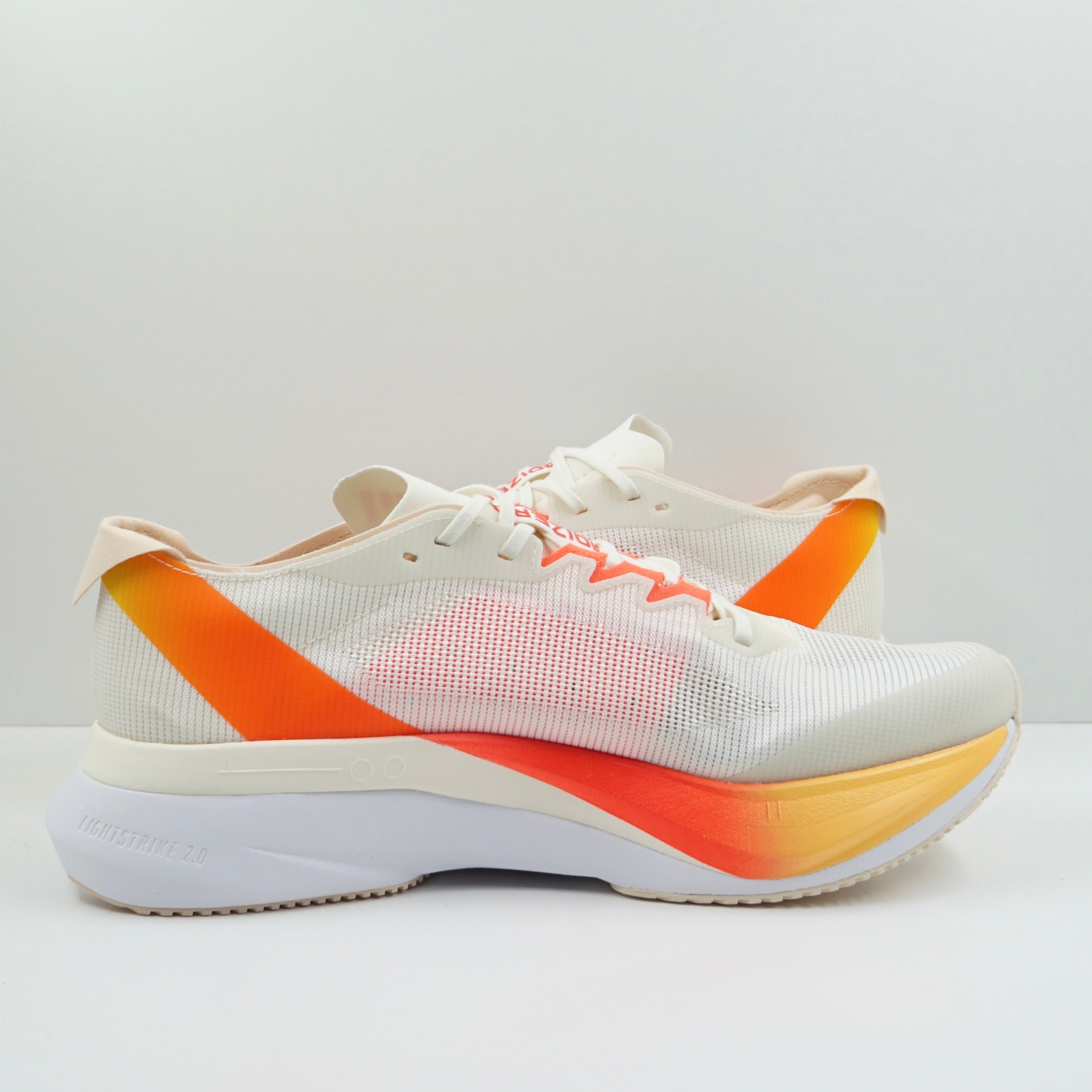 Adidas Adizero Boston 12 Ivory Iron Metallic Solar Red (W)