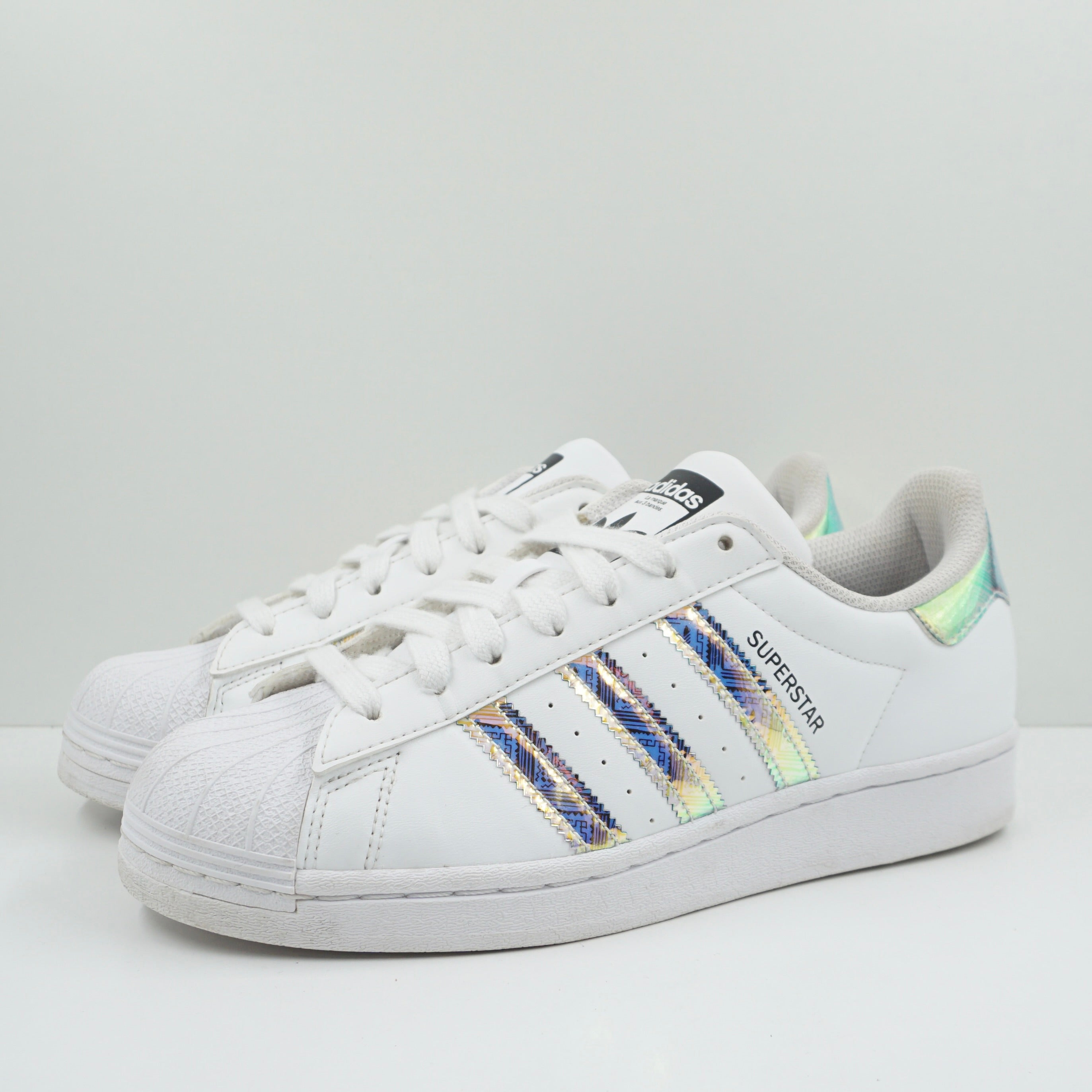 Adidas Superstar Iridescent Print White