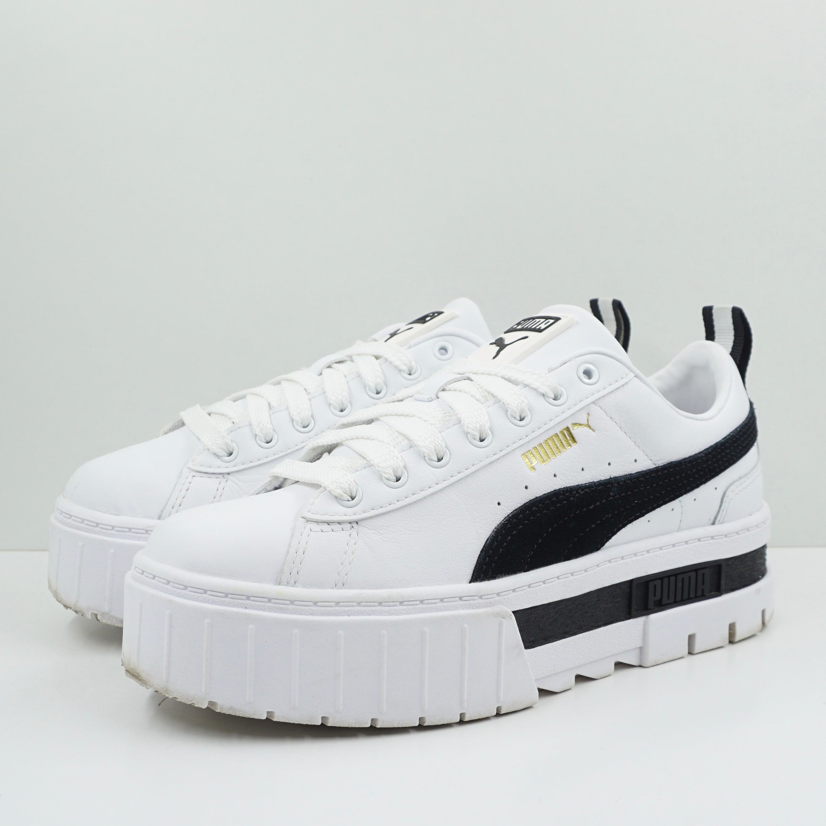 Puma Mayze Lth White Black (W)
