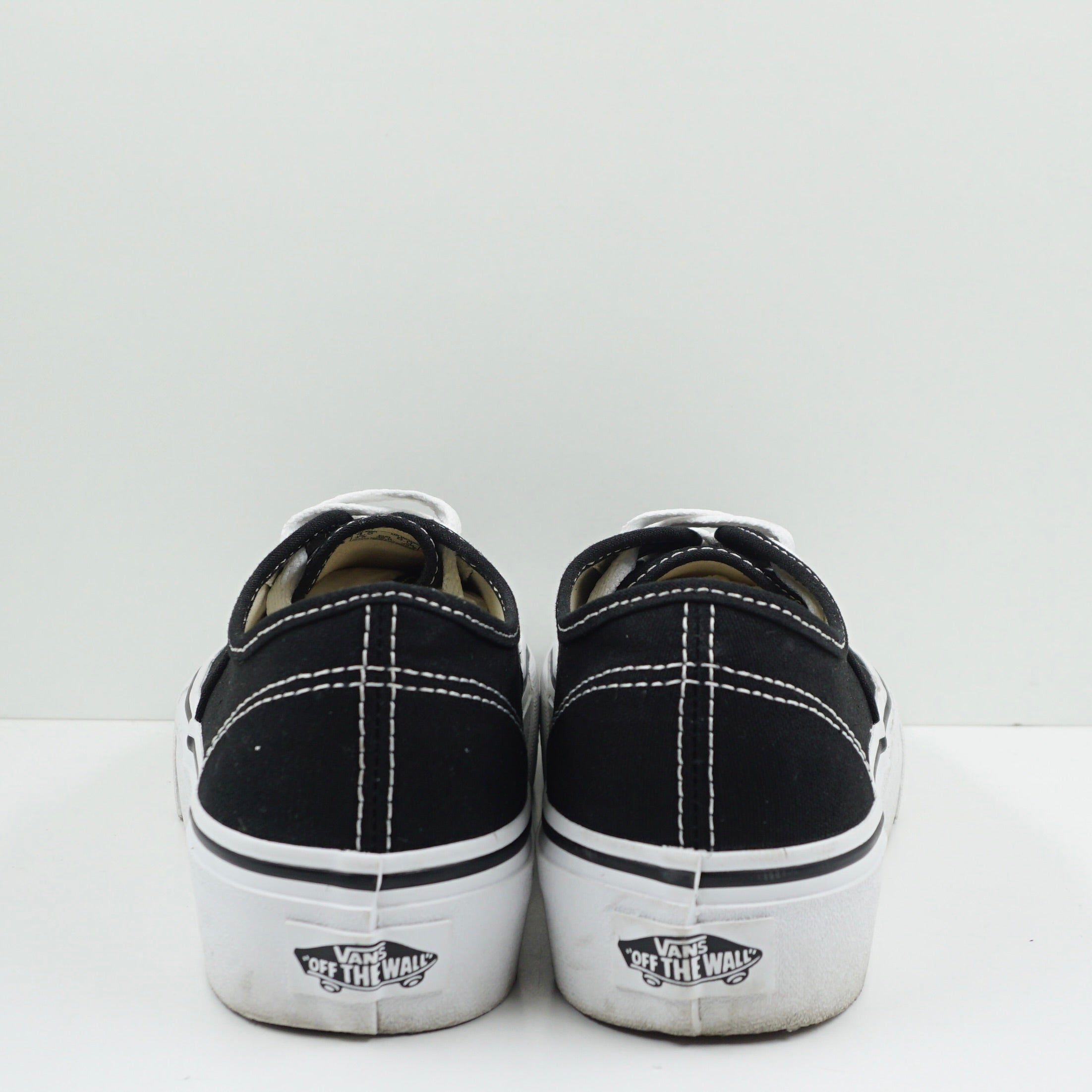 Vans Authentic Platform Black White