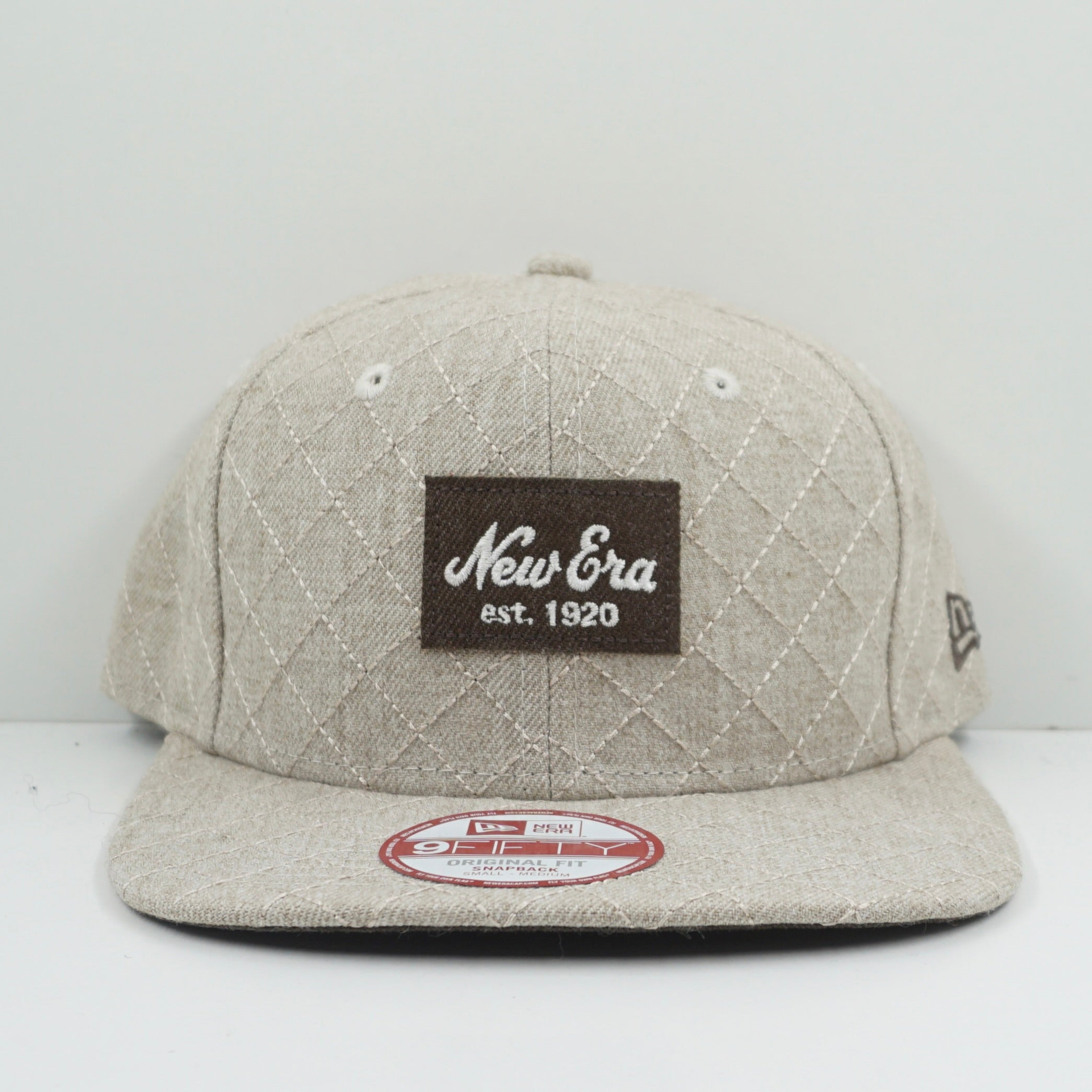New Era Beige Canvas Est 1920 Snapback Cap