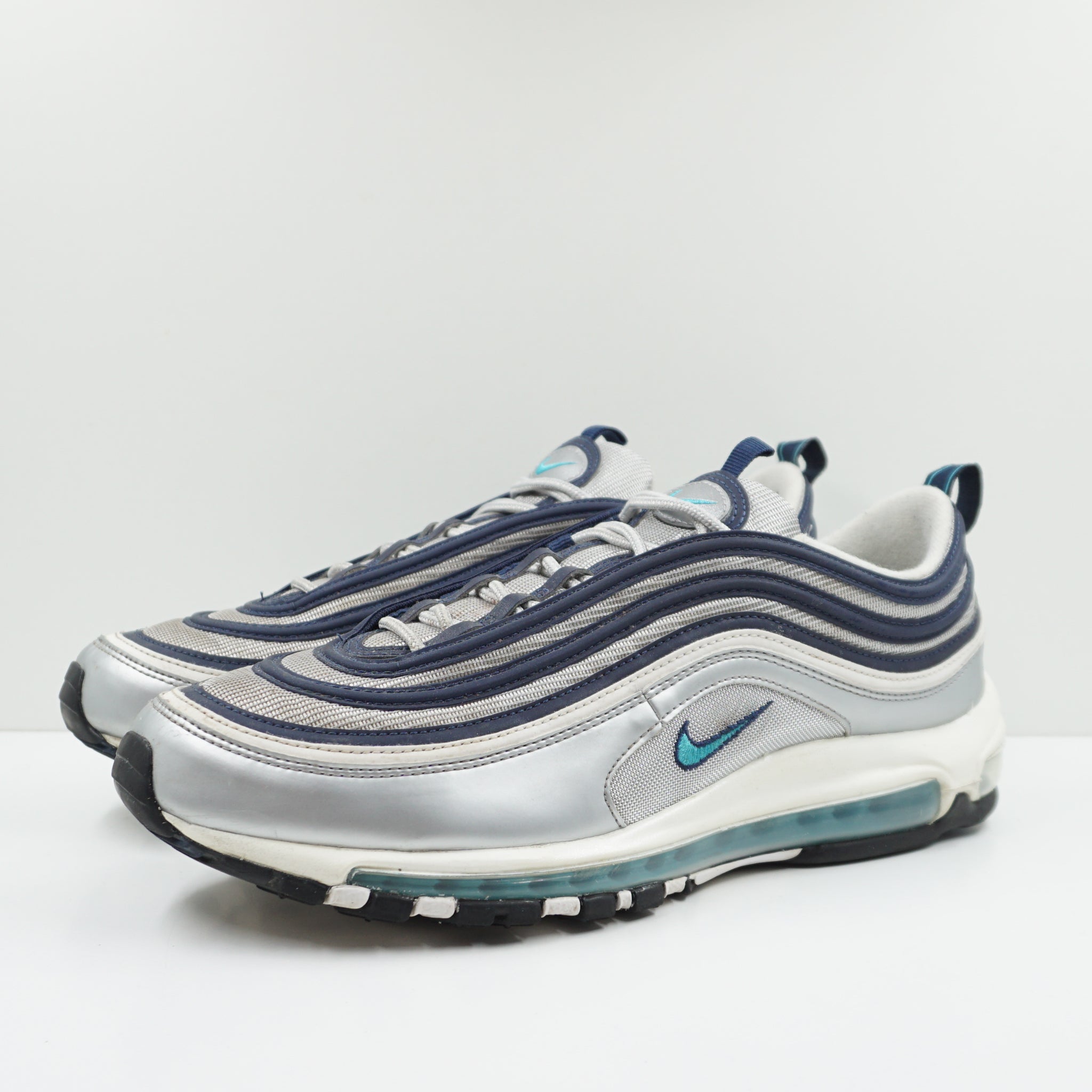 Nike Air Max 97 Metallic Silver Chlorine Blue