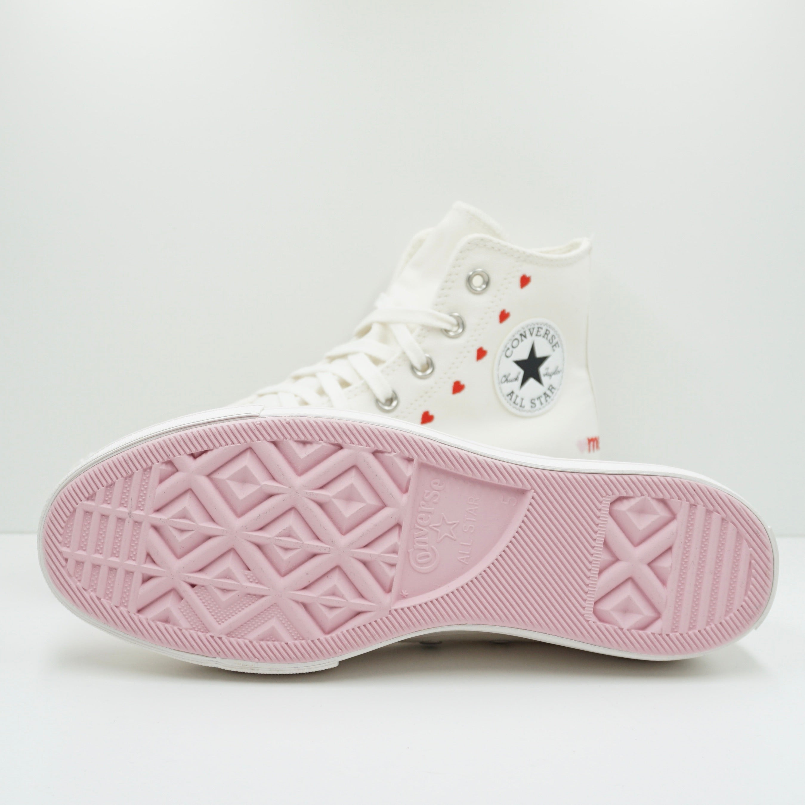 Converse Chuck Taylor All Star Lift Hi White Red (W)