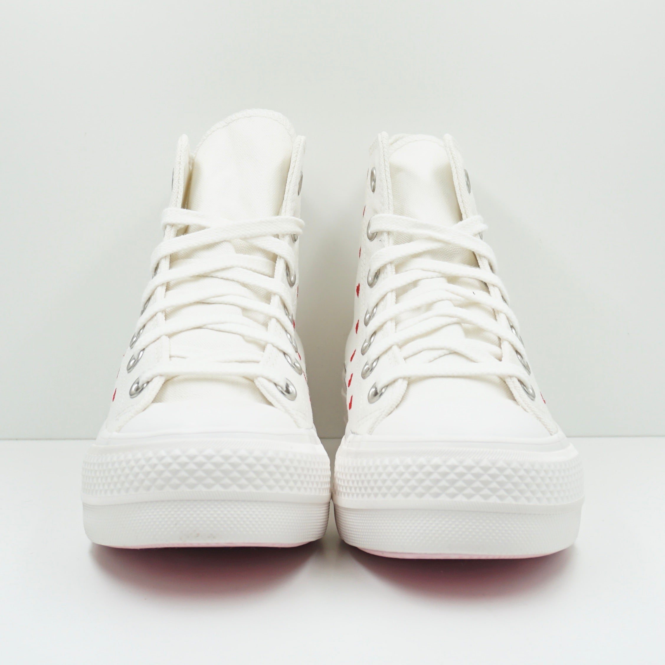 Converse Chuck Taylor All Star Lift Hi White Red (W)