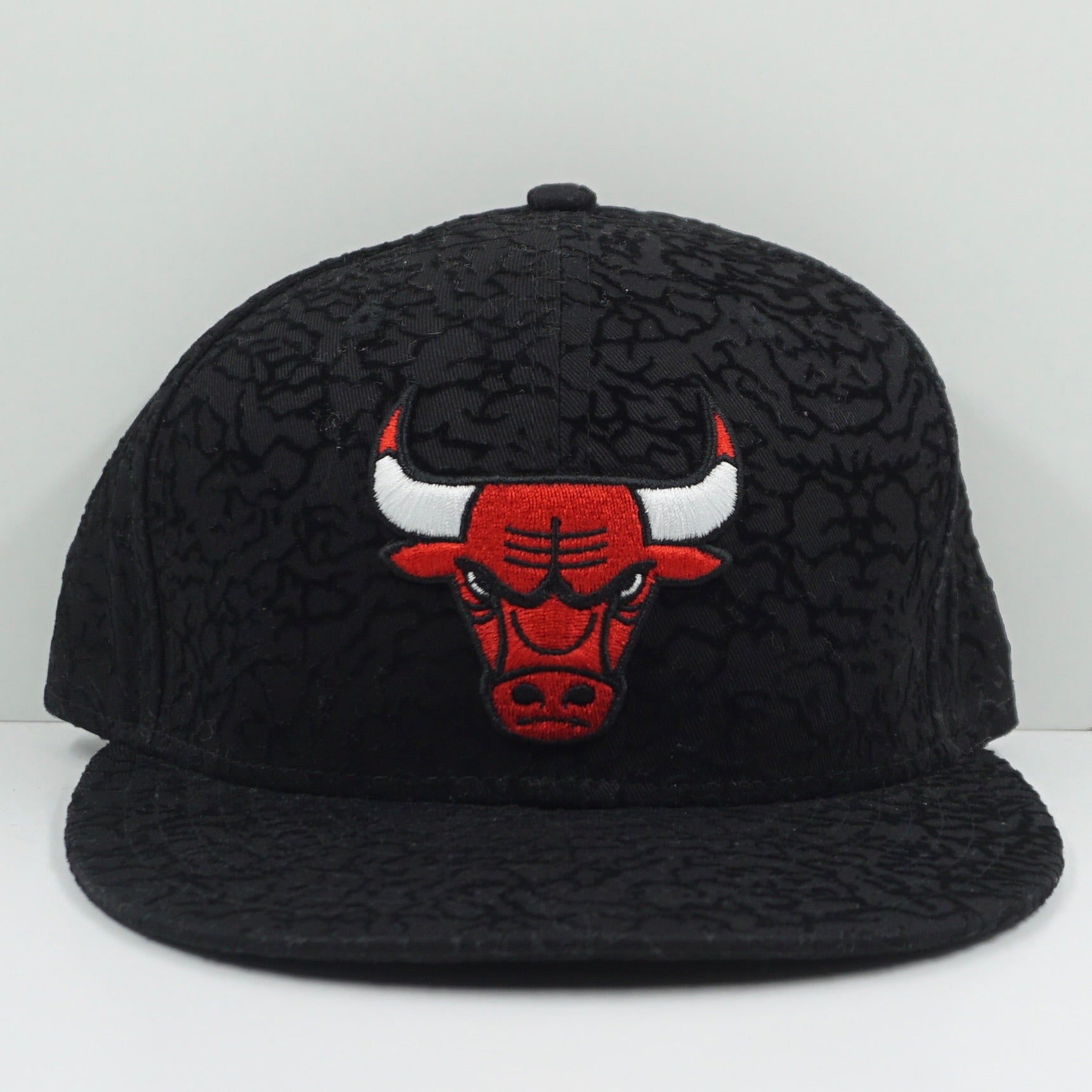 New Era Chicago Bulls Cement Print Black Fitted Cap