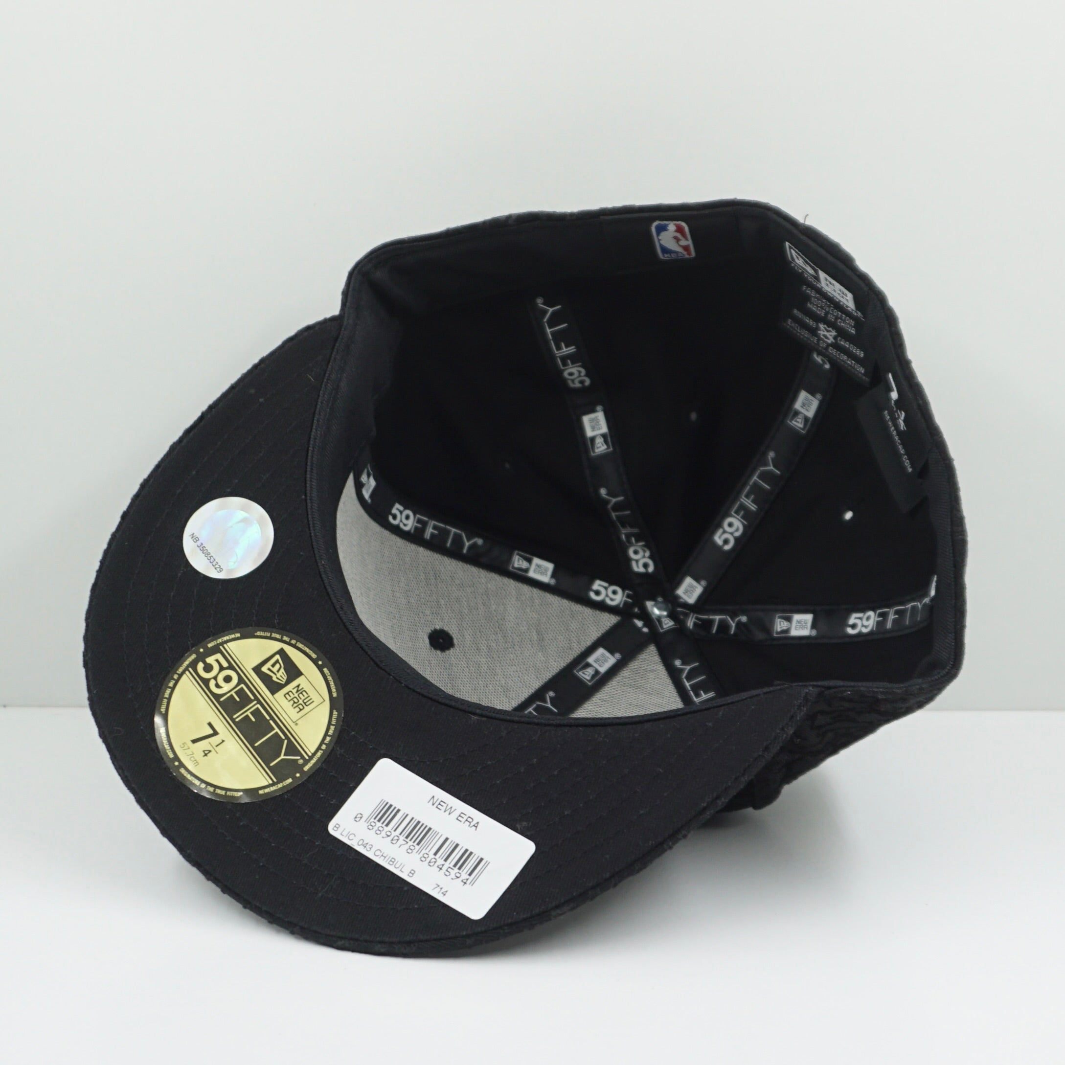 New Era Chicago Bulls Cement Print Black Fitted Cap