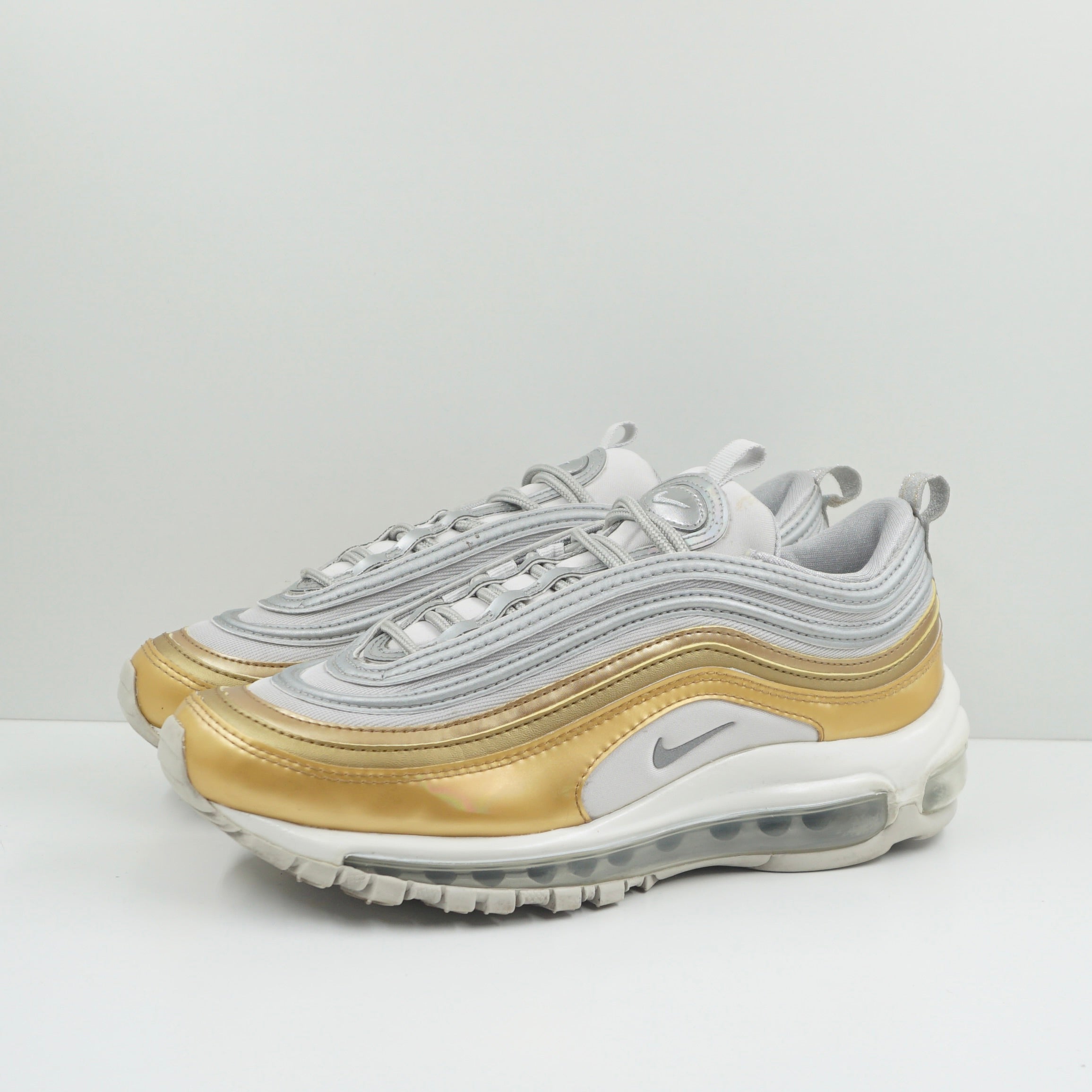 Nike Air Max 97 Gold Grey Nike Air Max 97 Vast Grey Metallic Gold (W)