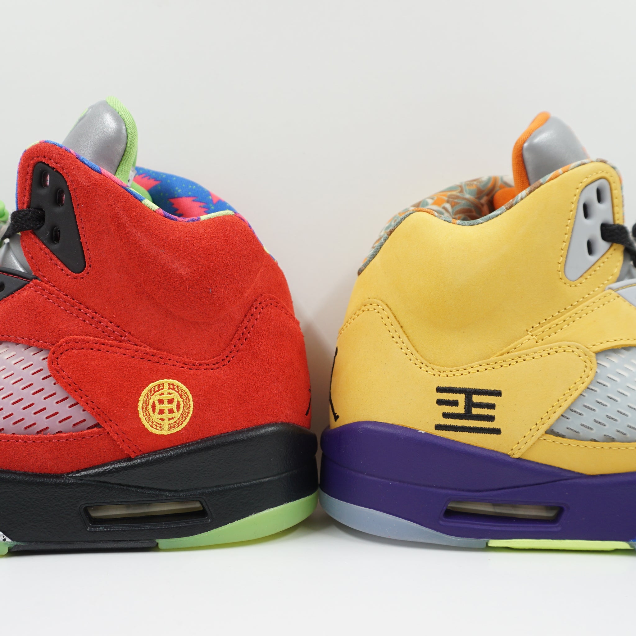 jordans 5s red and yellow