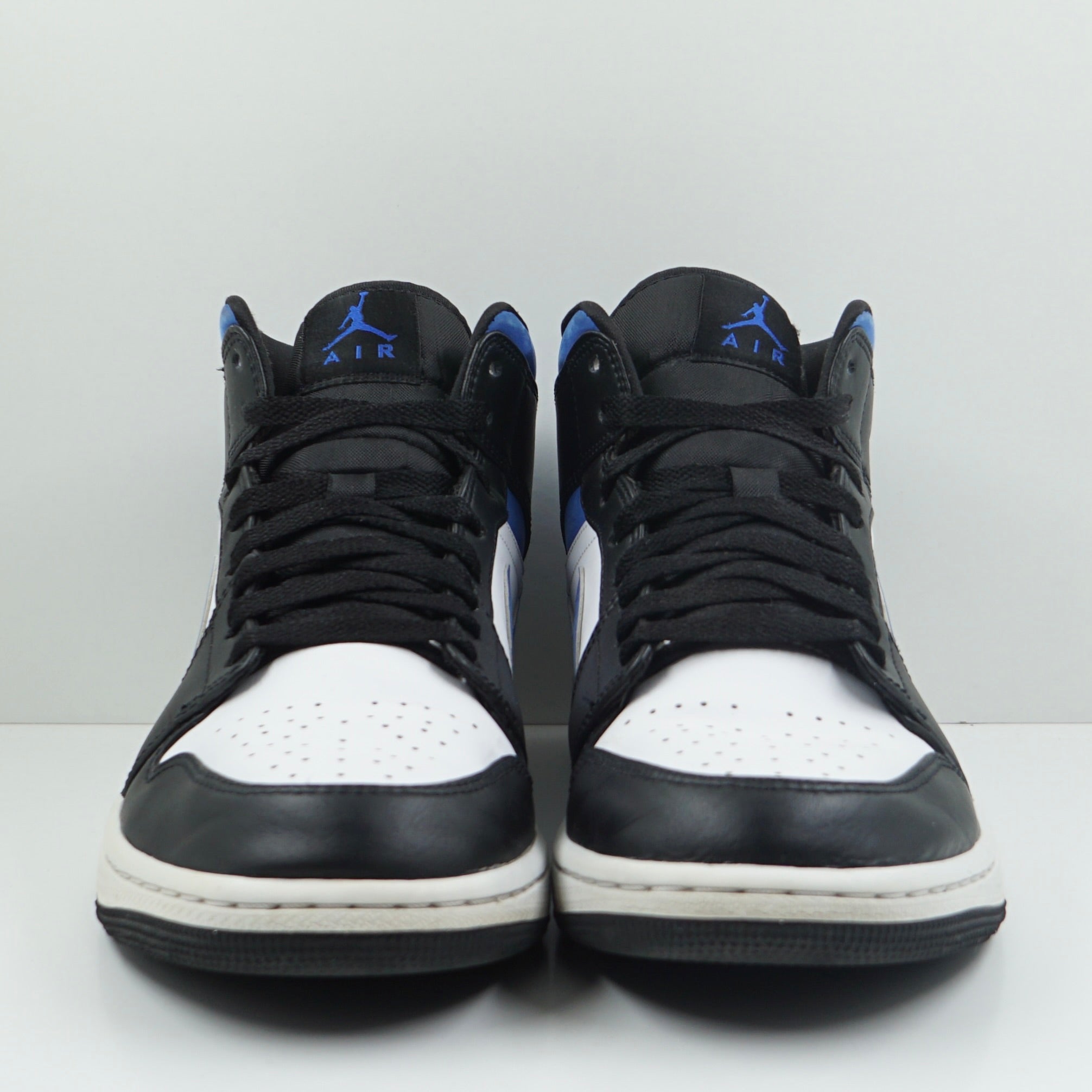 Jordan 1 Mid White Black Racer Blue