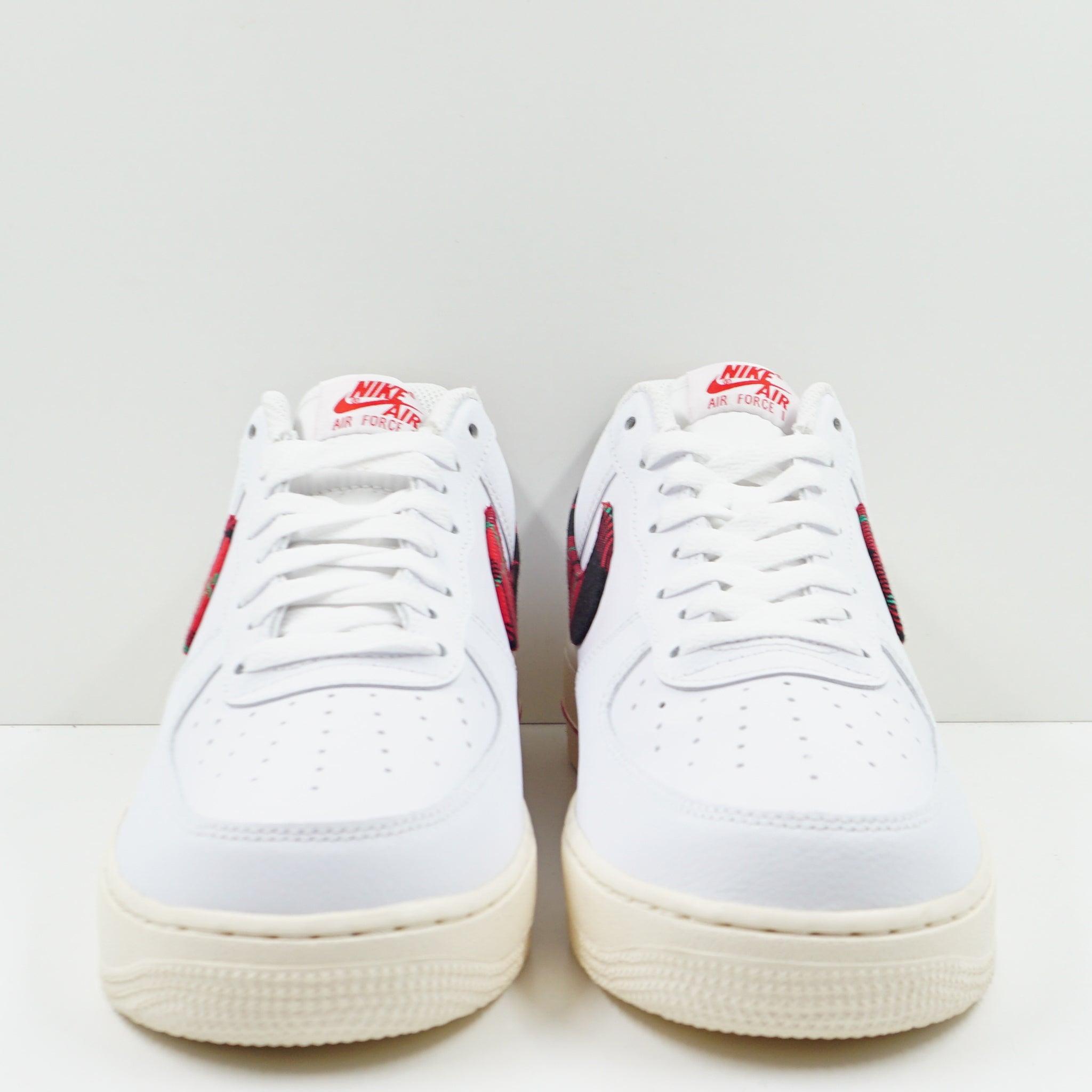 Nike Air Force 1 Low '07 LV8 Tartan Plaid White University Red