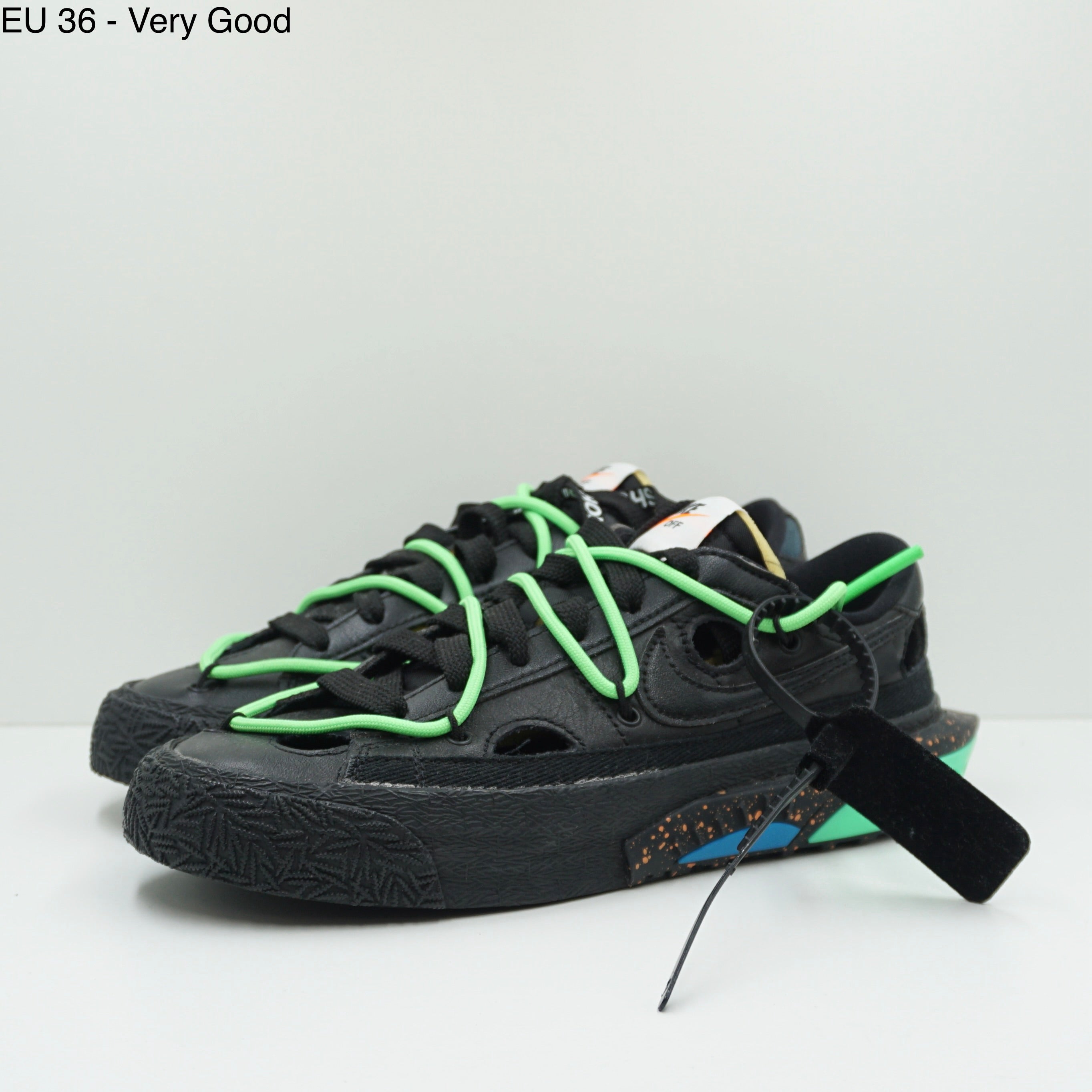 Nike Blazer Low Off-White Black Electro Green
