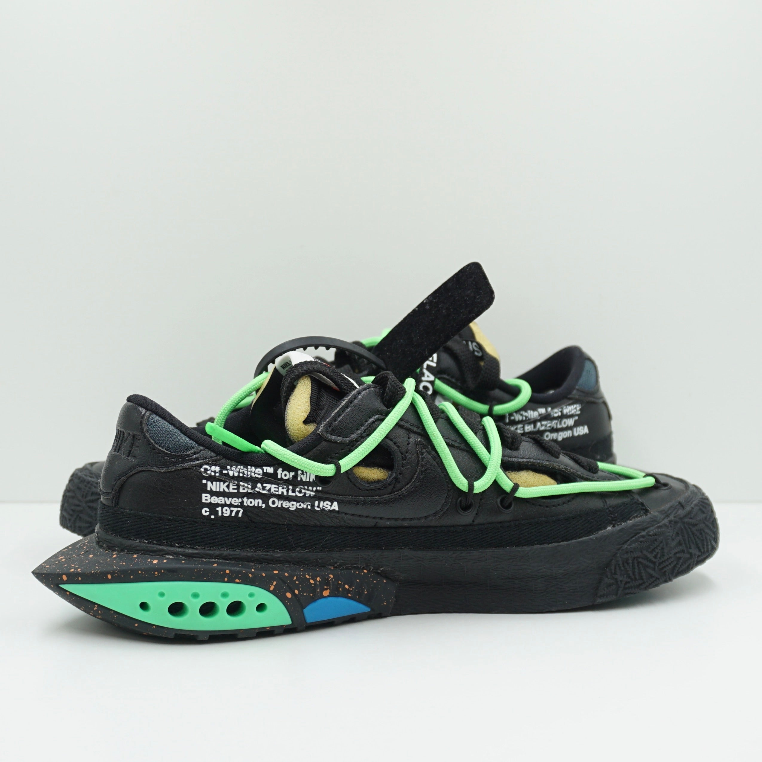 Nike Blazer Low Off-White Black Electro Green