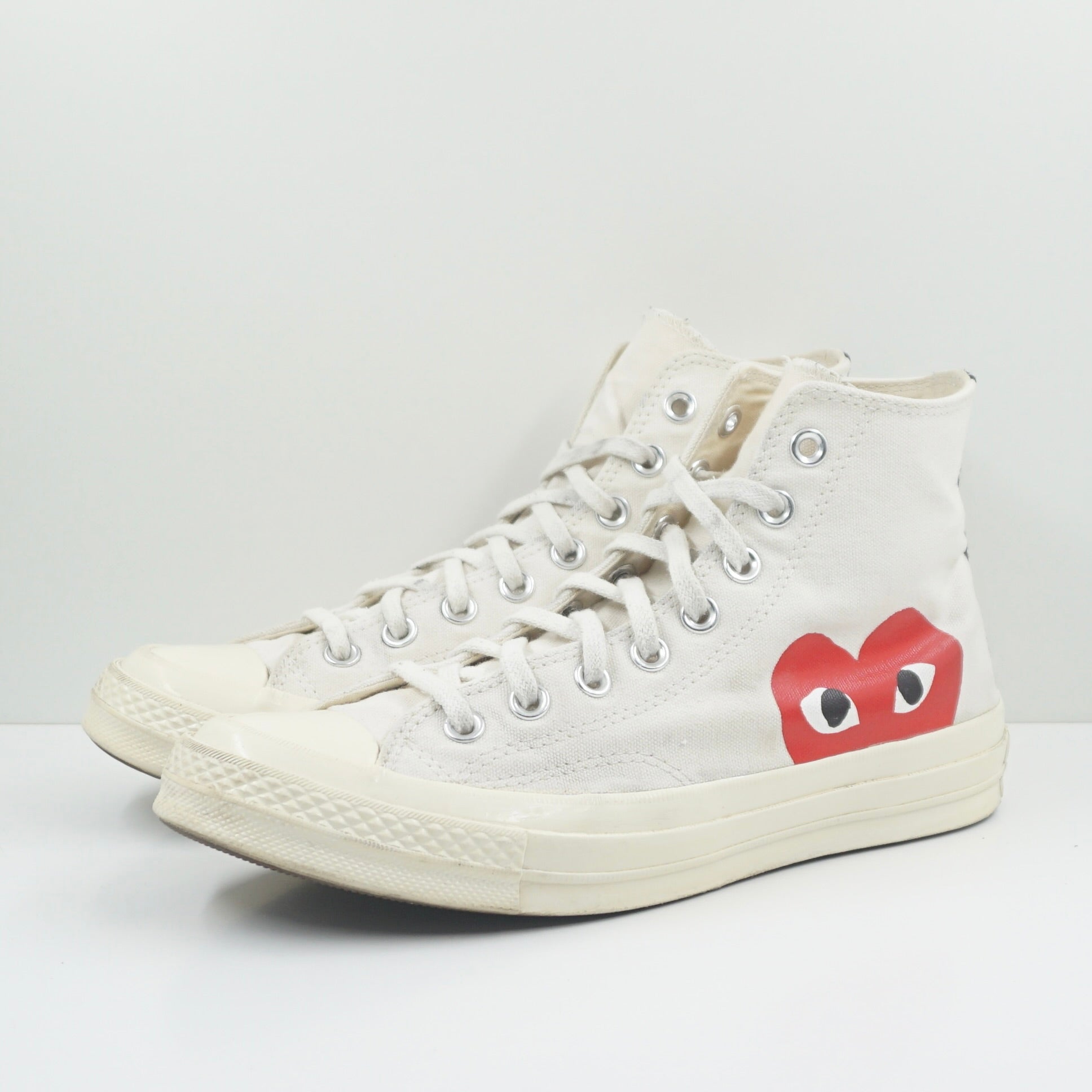 Comme Des Garcons Converse White High Top Converse Chuck