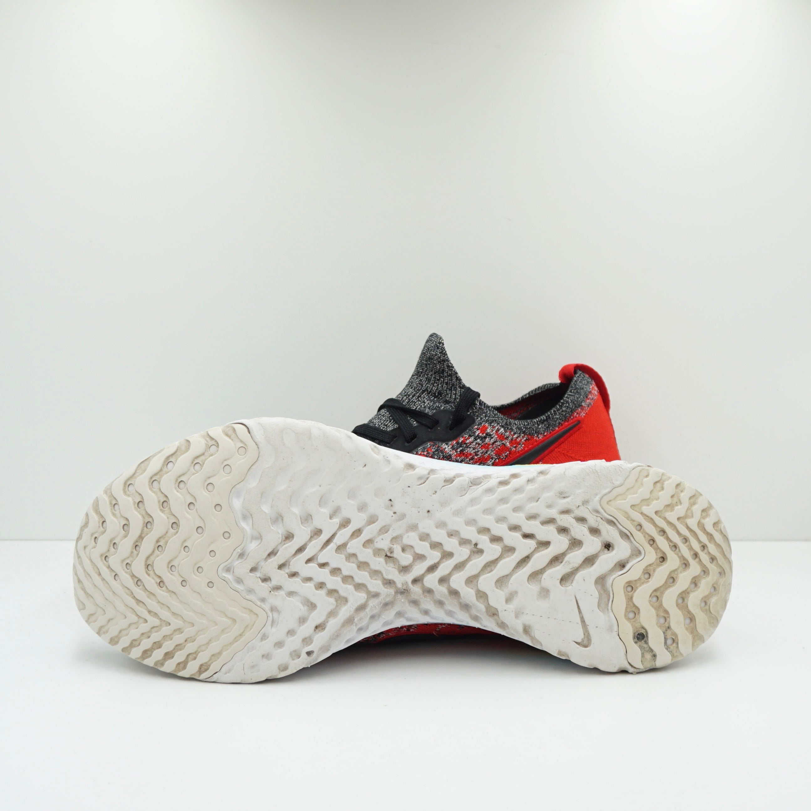 Nike Epic React Flyknit 2 Black Hyper Jade University Red