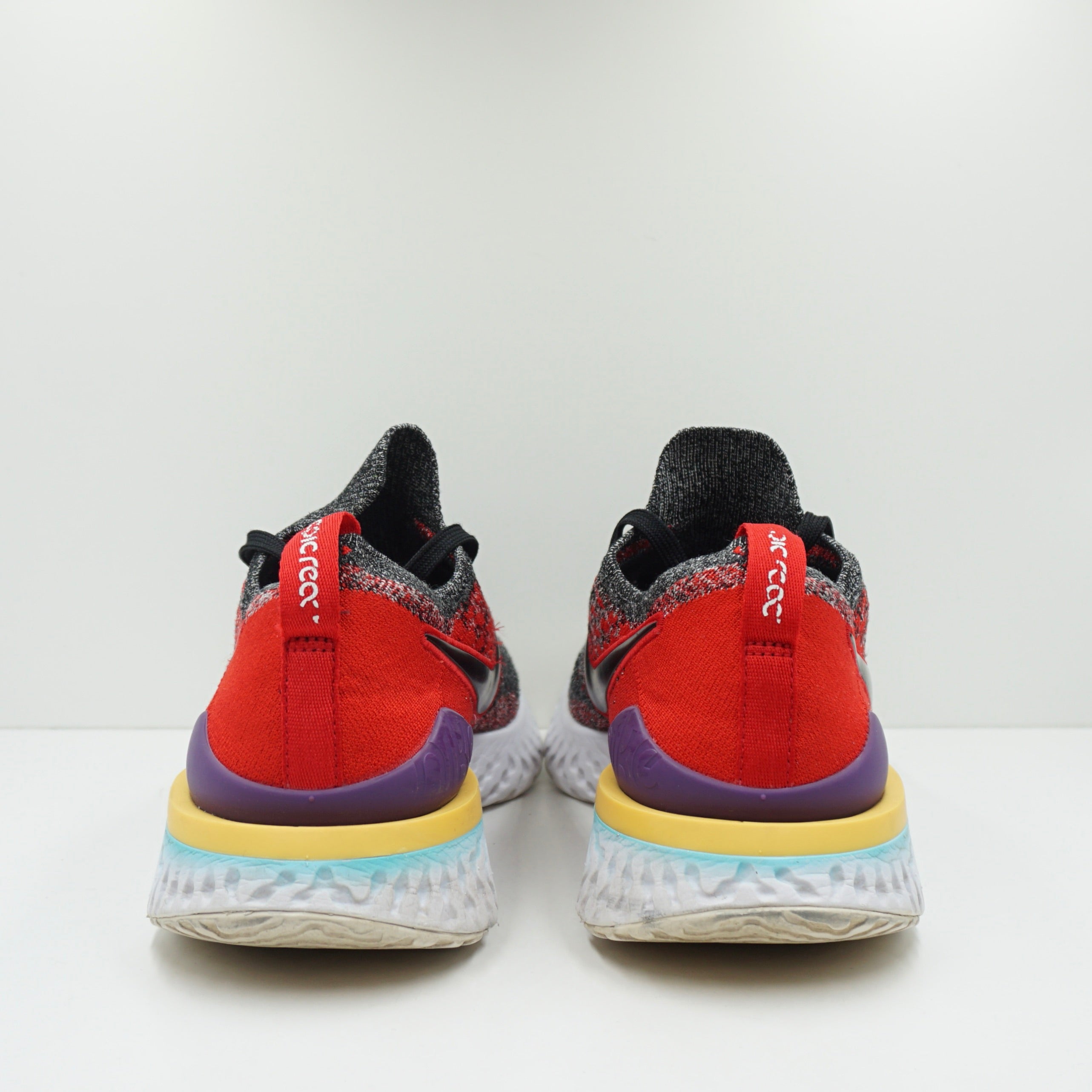 Nike Epic React Flyknit 2 Black Hyper Jade University Red