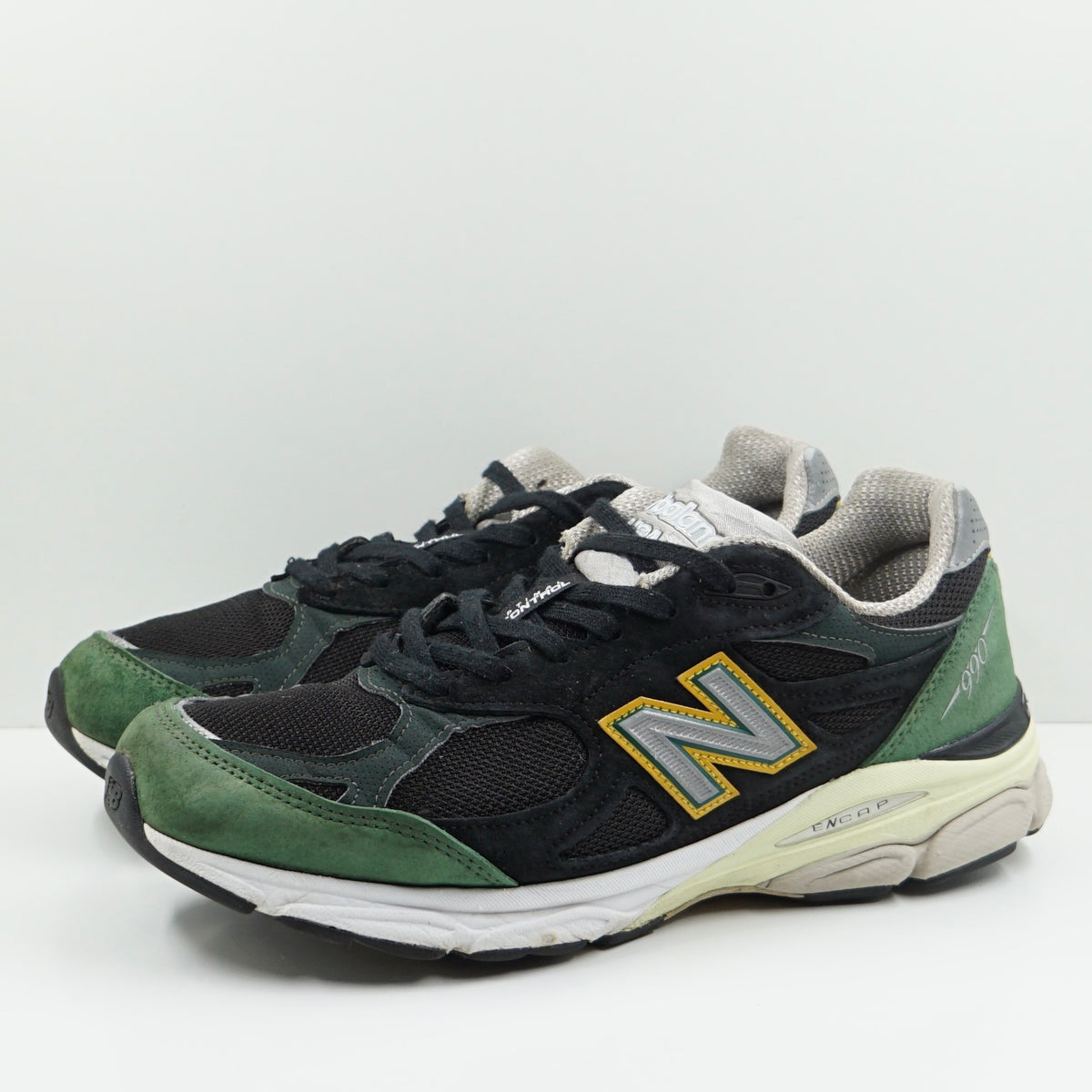New Balance 990v3 MiUSA Black Green Yellow