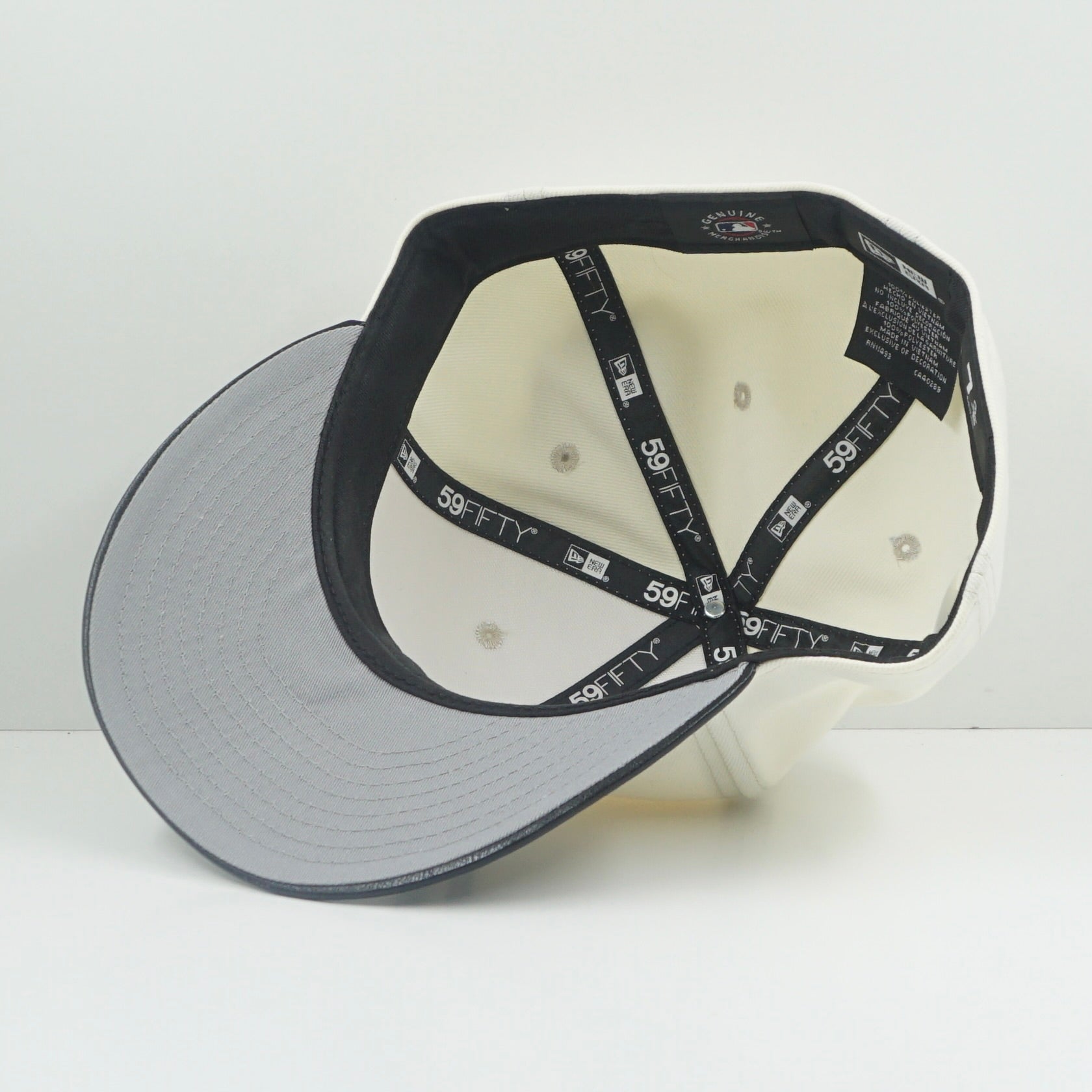 New Era New York Yankees Cream Black Fitted Cap