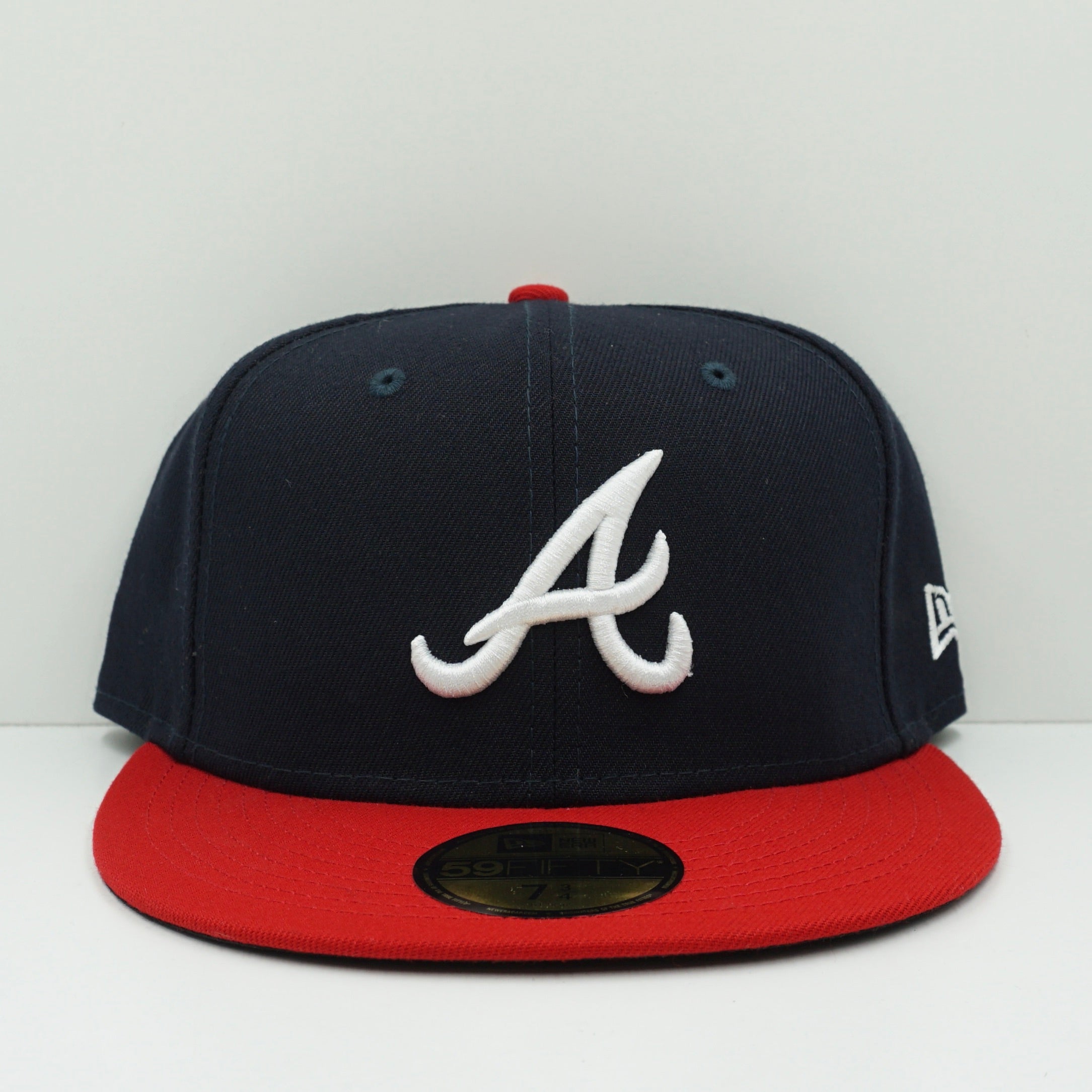 New Era Atlanta Braves Navy/Red Fitted Cap