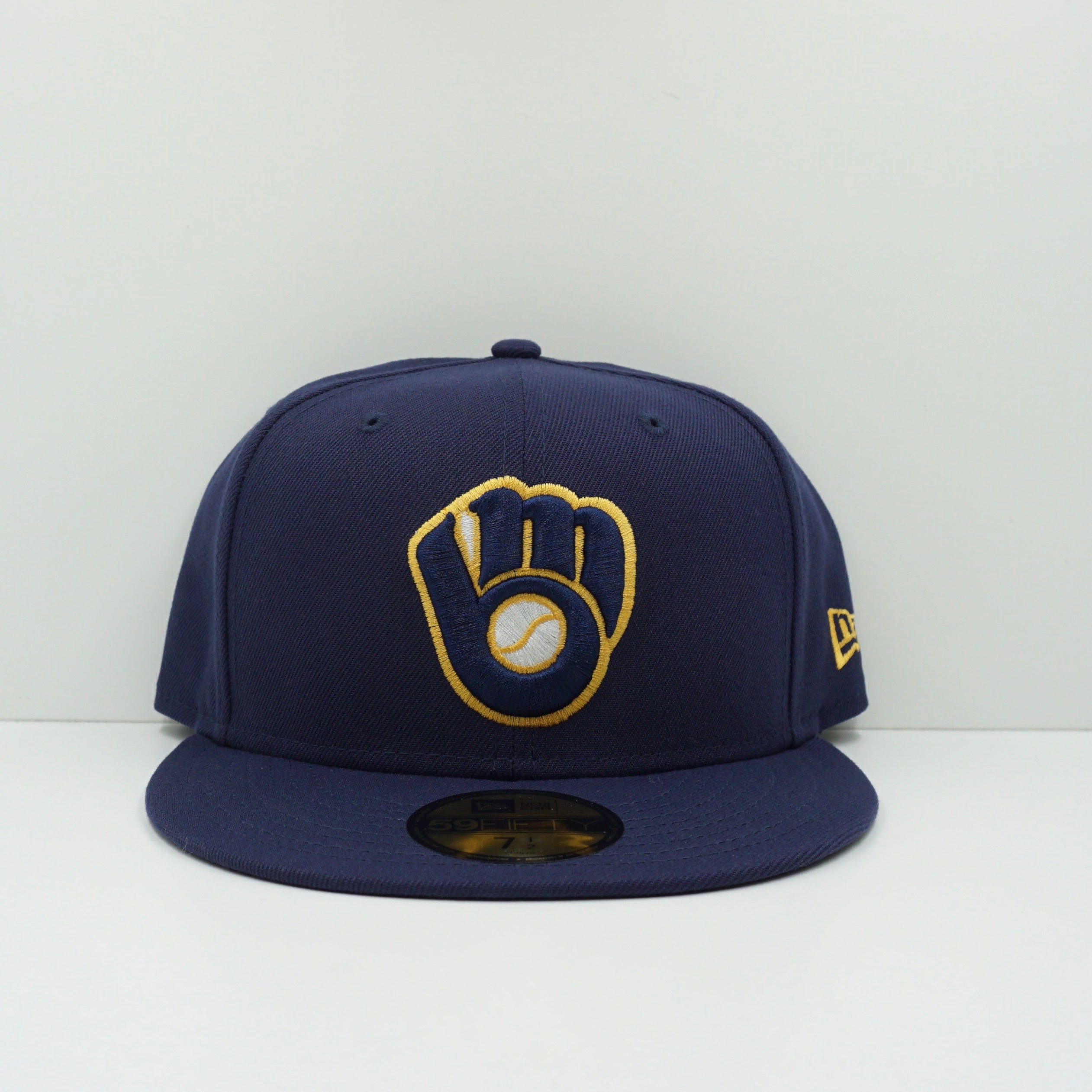 New Era  Milwaukee Brewers Navy Fitted Cap