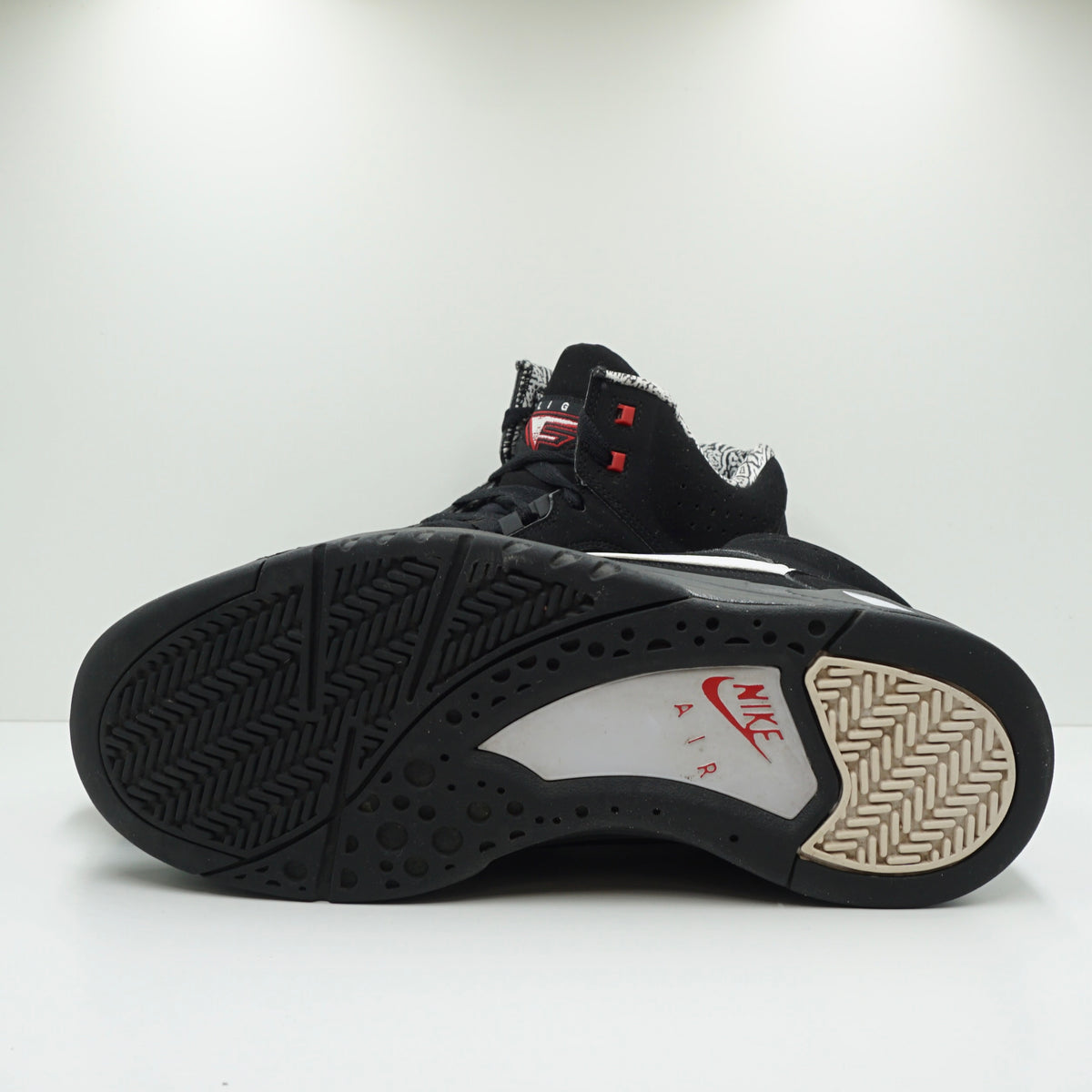 Nike Air Flight Lite II Mid Black White Varsity Red