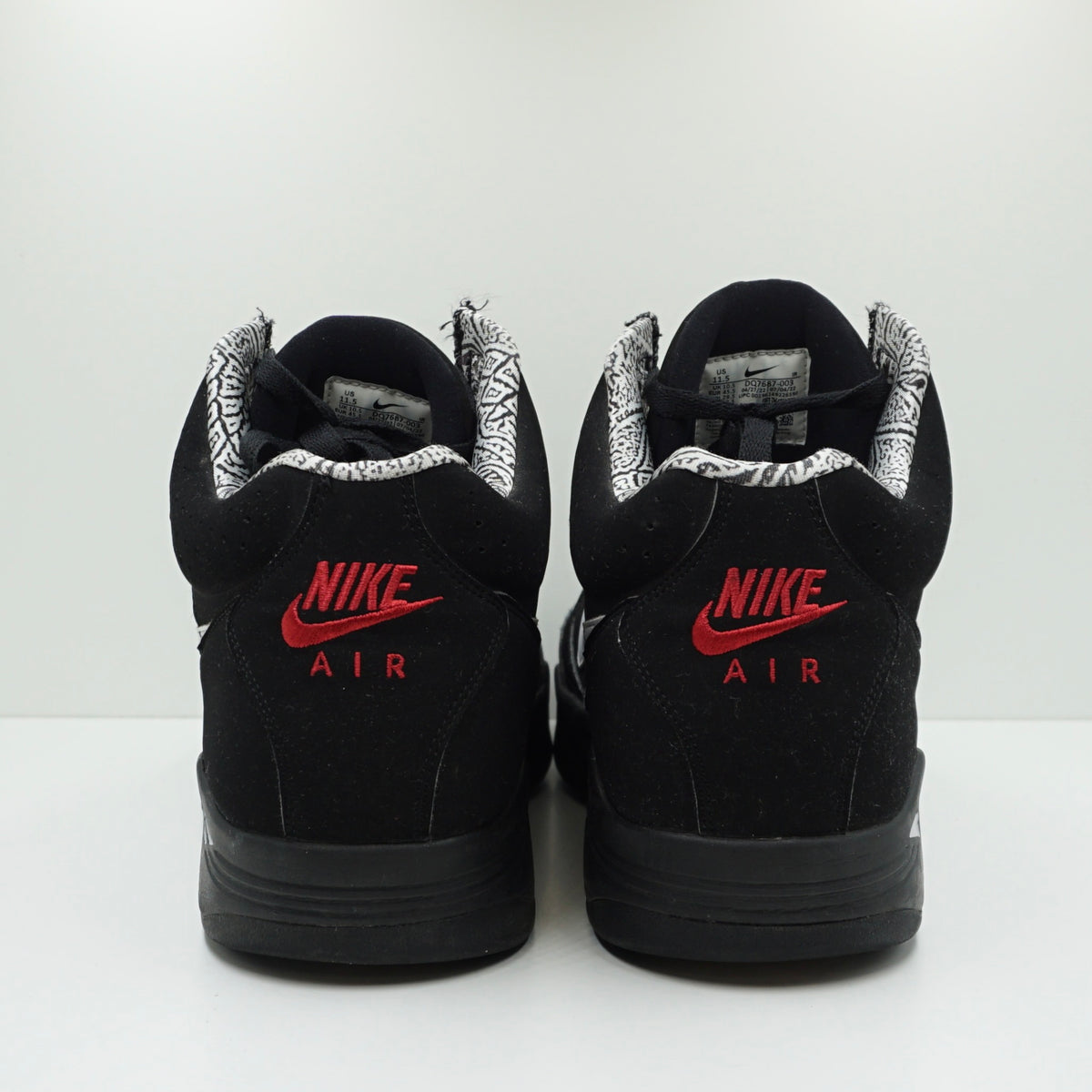 Nike Air Flight Lite II Mid Black White Varsity Red