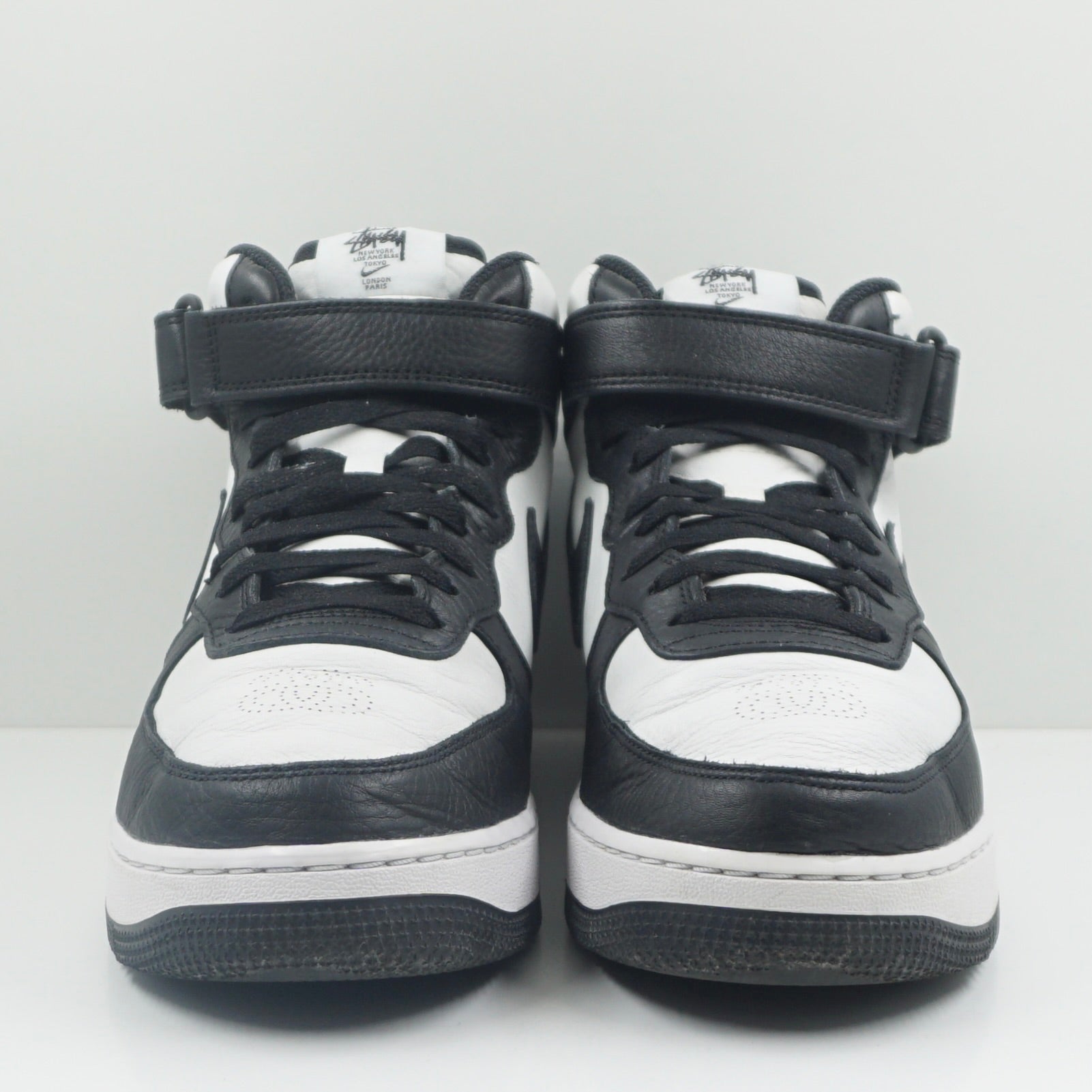 Nike Air Force 1 Mid Stussy Light Bone Black