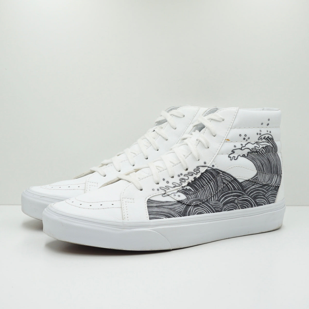 Vans Sk8-Hi White Custom