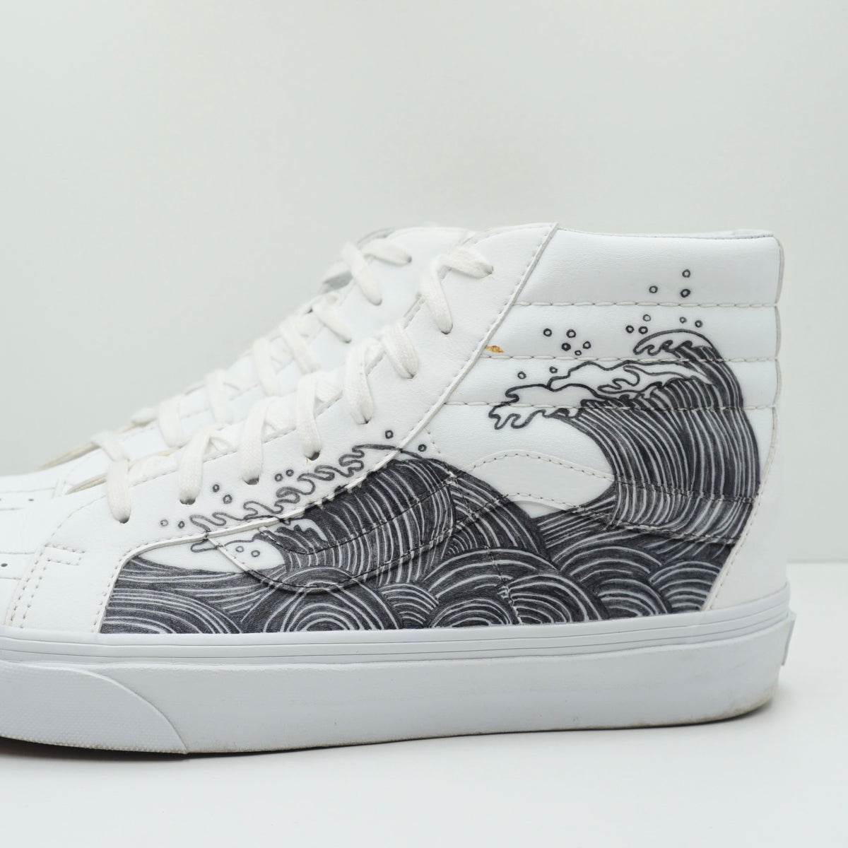 Vans Sk8-Hi White Custom