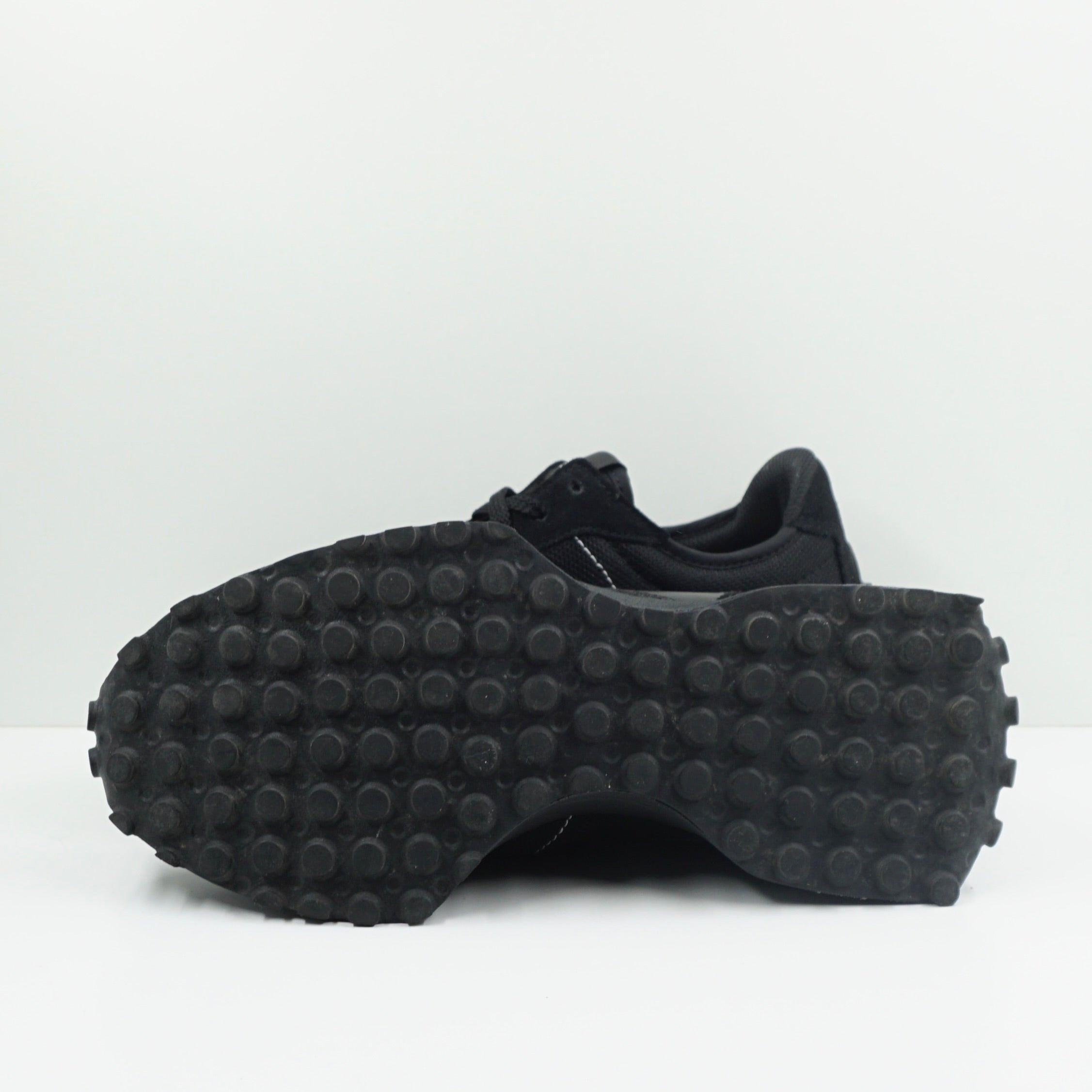 New Balance 327 Black White Tongue Logo