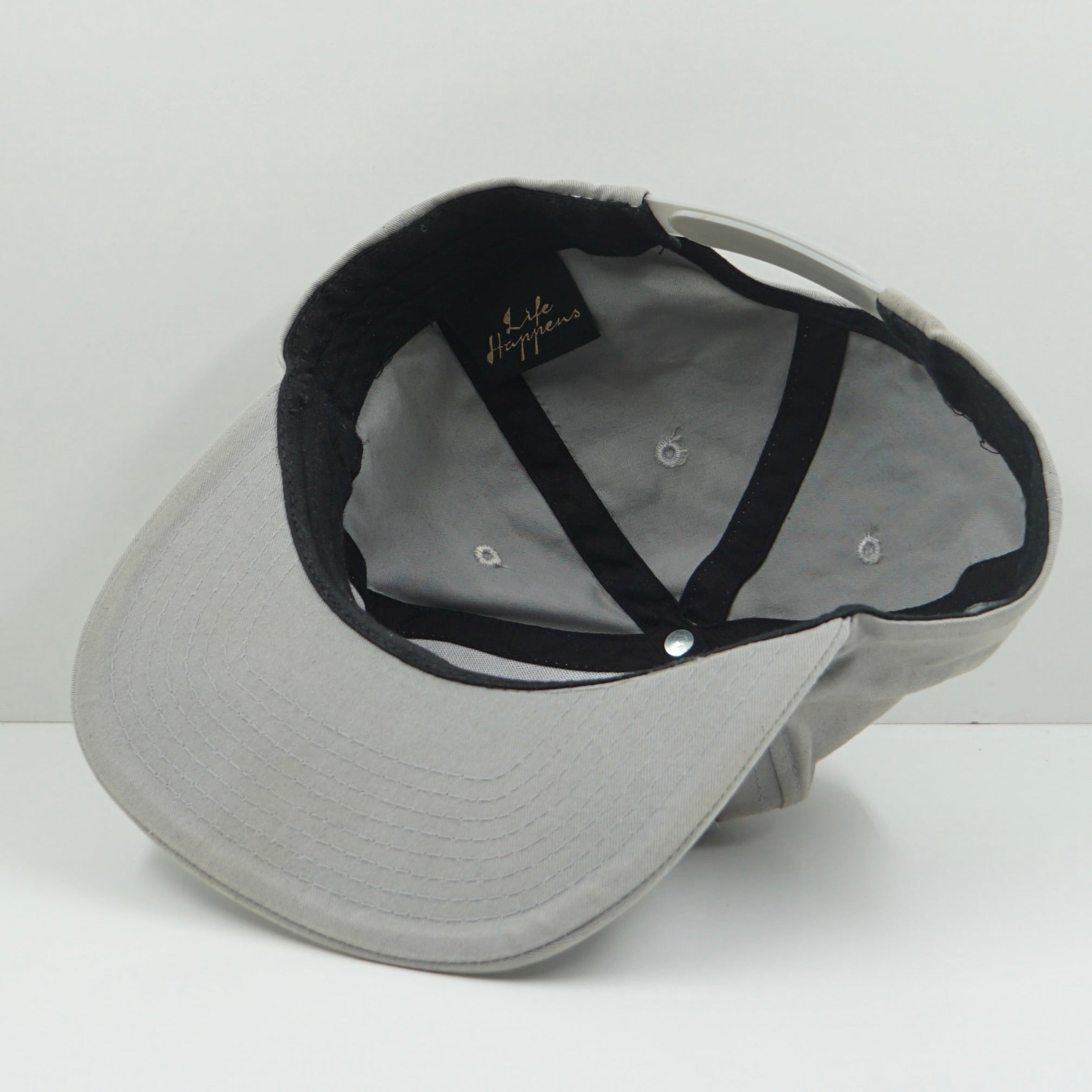 Life Happens Metal Frame Snapback Cap