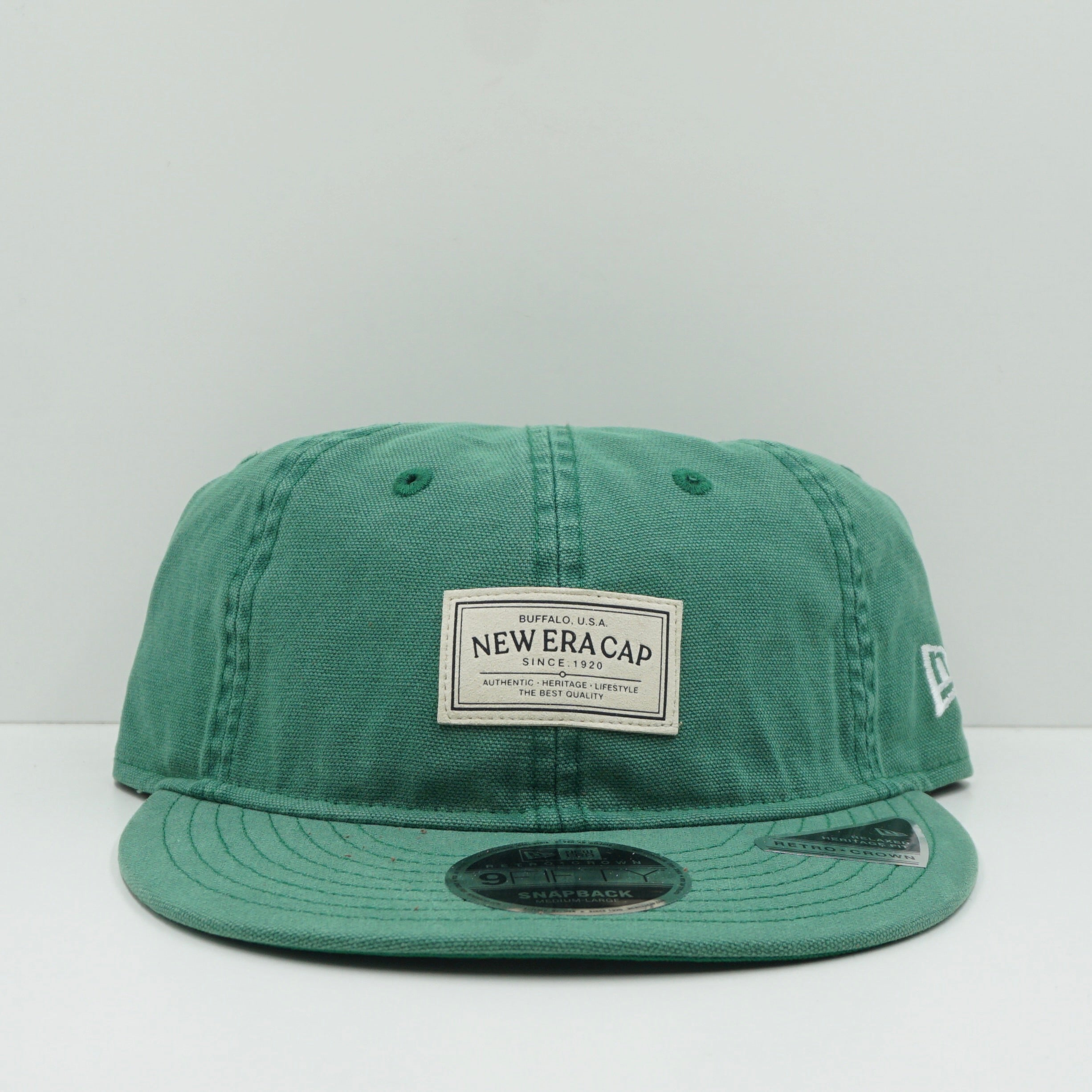 New Era New Era Canvas Retro Crown Green Adjustable Cap