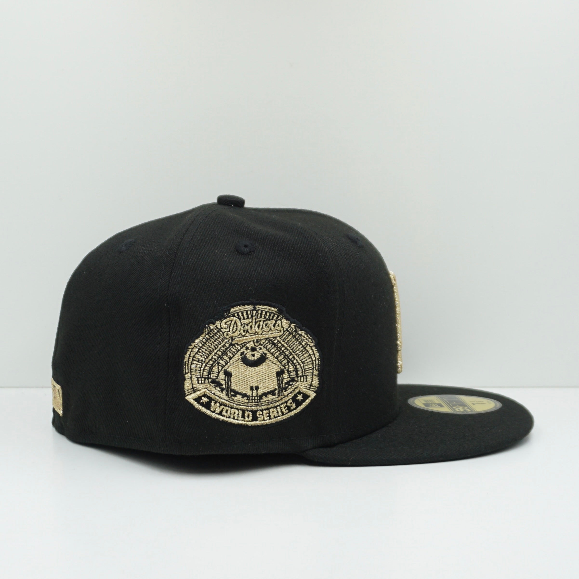 New Era Los Angeles Dodgers World Series Black Gold Fitted Cap
