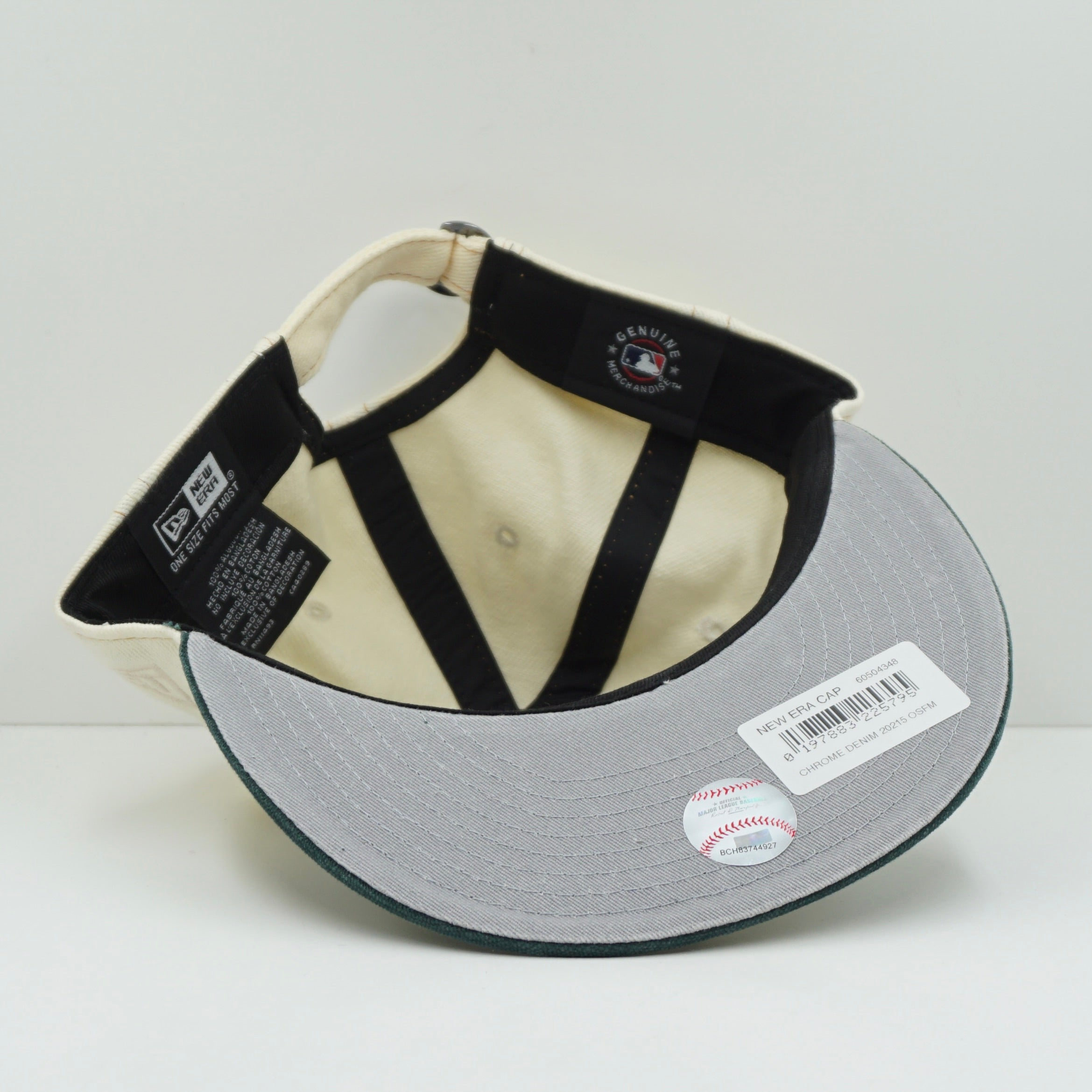 New Era Retro Crown Oakland Athletics Chrome Denim Adjustable Cap